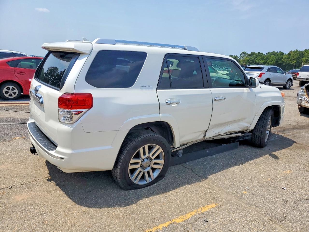 2013 Toyota 4runner Limited White vin: JTEBU5JR3D5142533