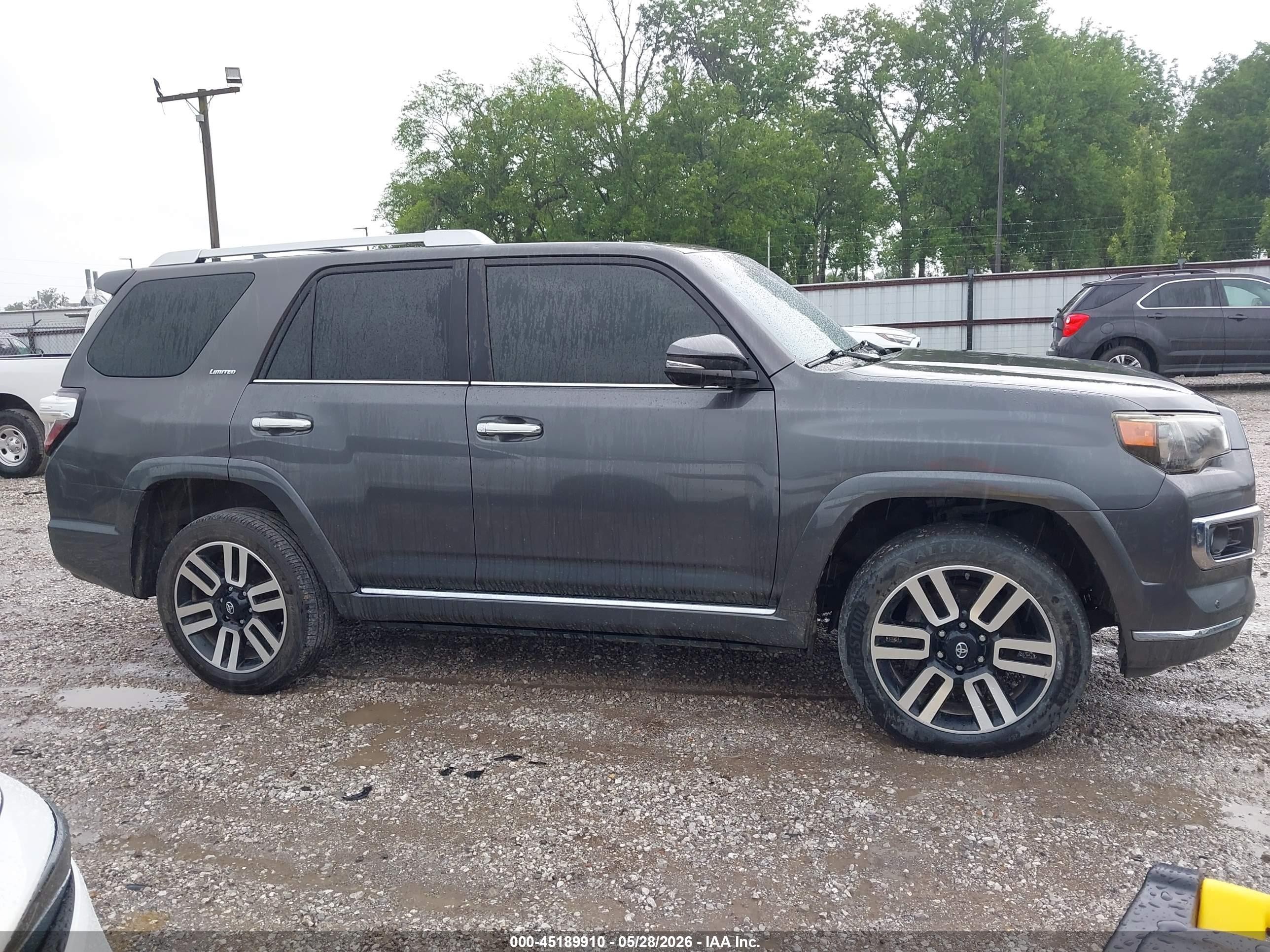 2014 Toyota 4runner Limited Серый vin: JTEBU5JR3E5164291