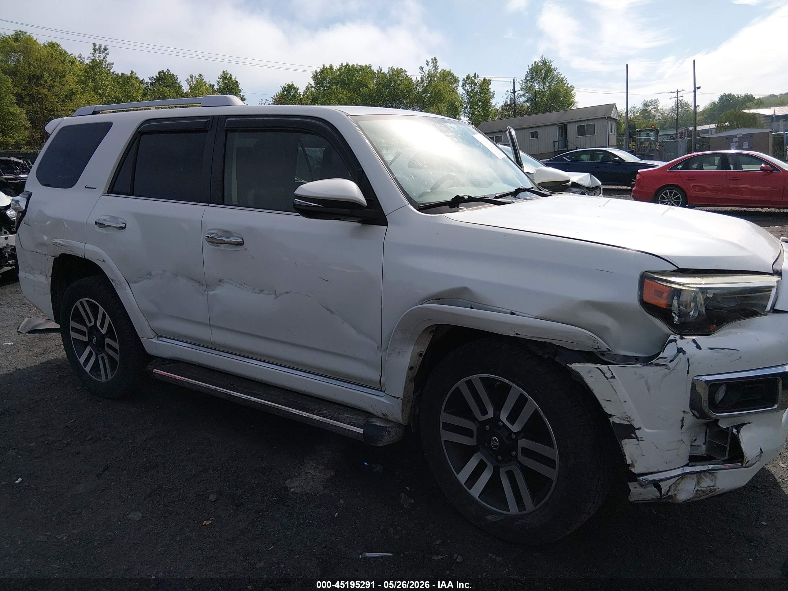 2014 Toyota 4runner Limited White vin: JTEBU5JR3E5168342