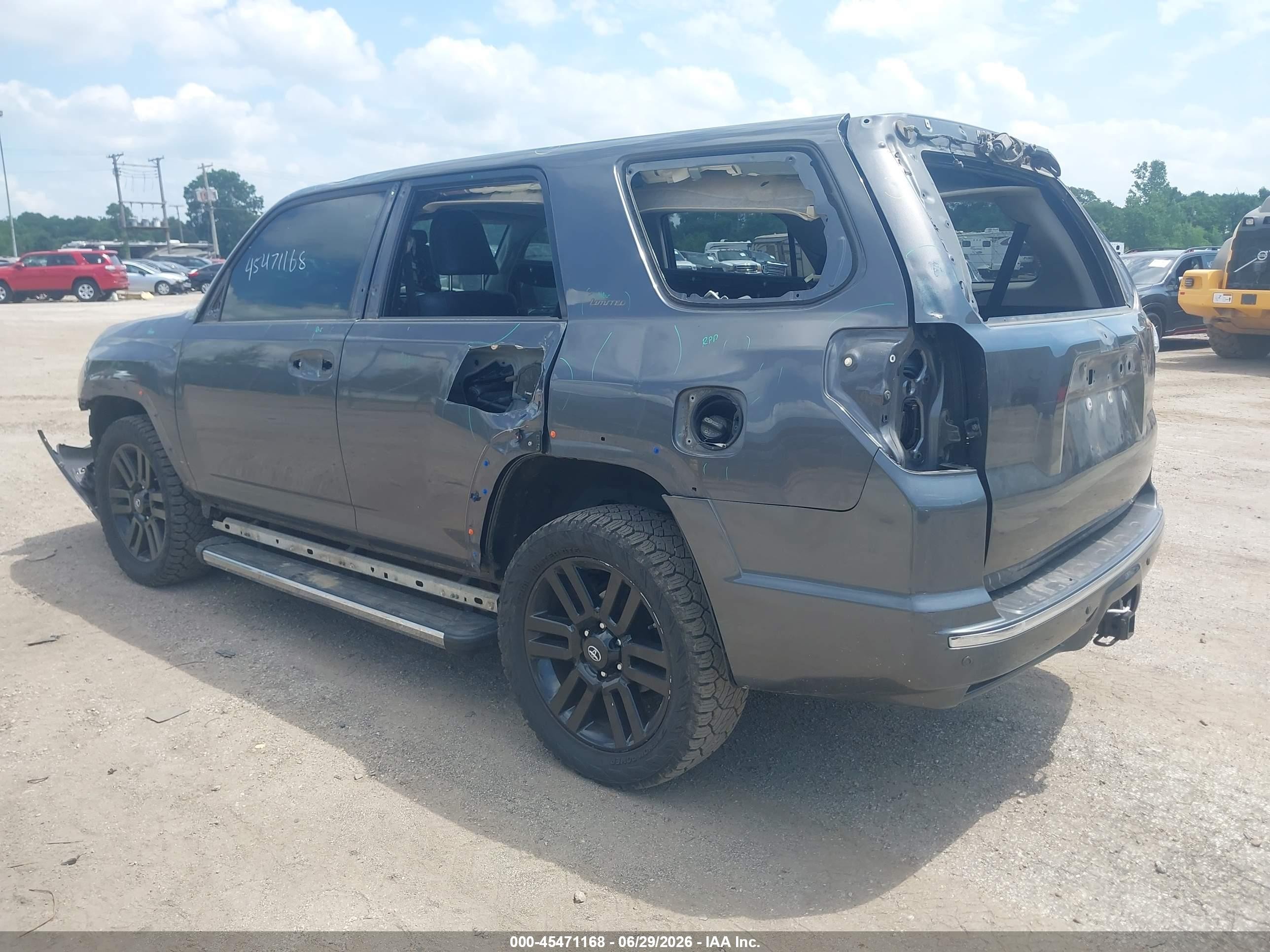 2014 Toyota 4runner Limited Gray vin: JTEBU5JR3E5177123