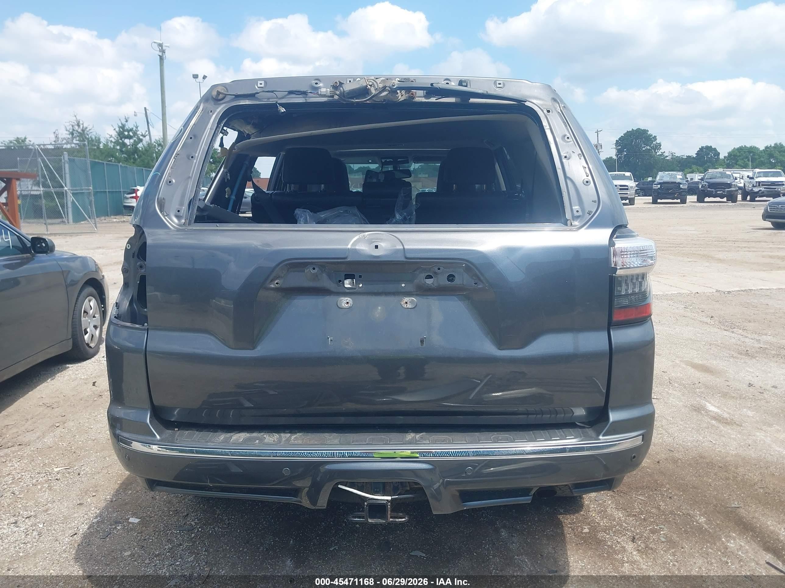 2014 Toyota 4runner Limited Gray vin: JTEBU5JR3E5177123