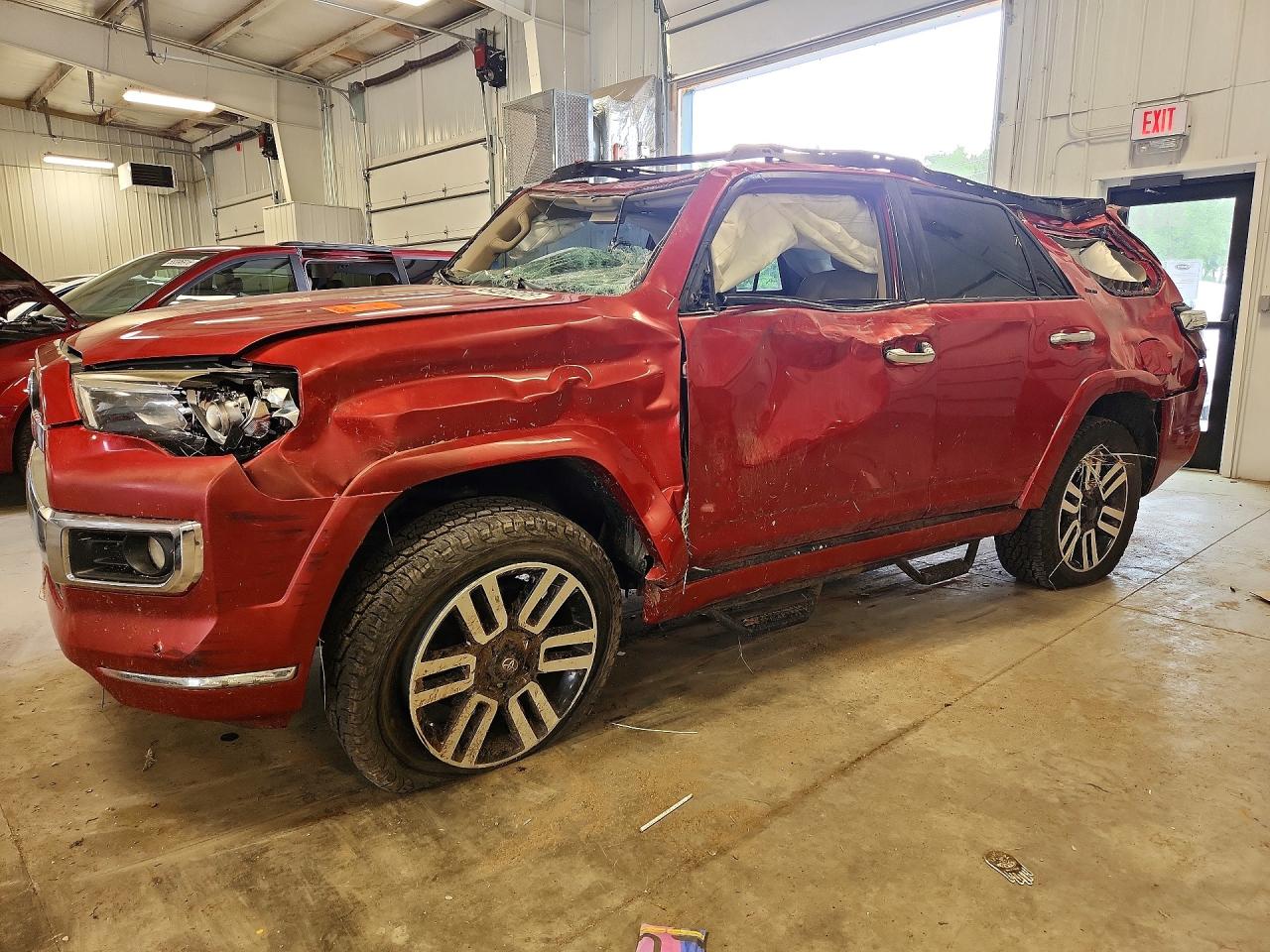 2014 Toyota 4runner Limited Red vin: JTEBU5JR3E5194763