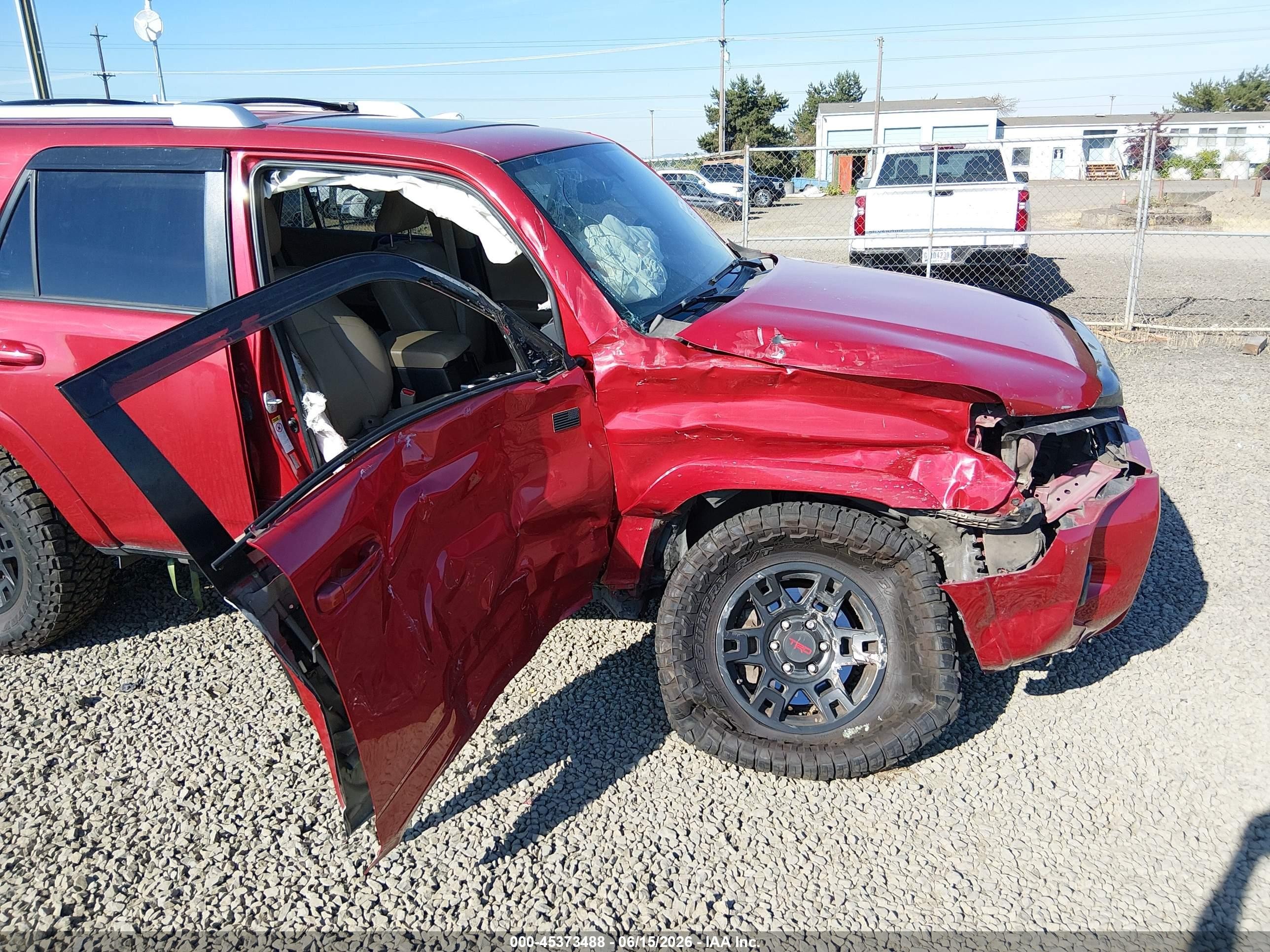2015 Toyota 4runner Sr5 Premium Red vin: JTEBU5JR3F5212342