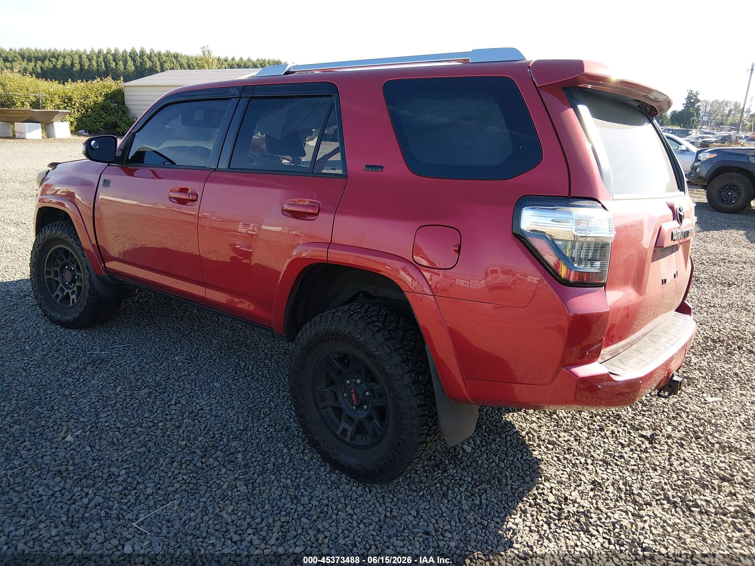 2015 Toyota 4runner Sr5 Premium Red vin: JTEBU5JR3F5212342
