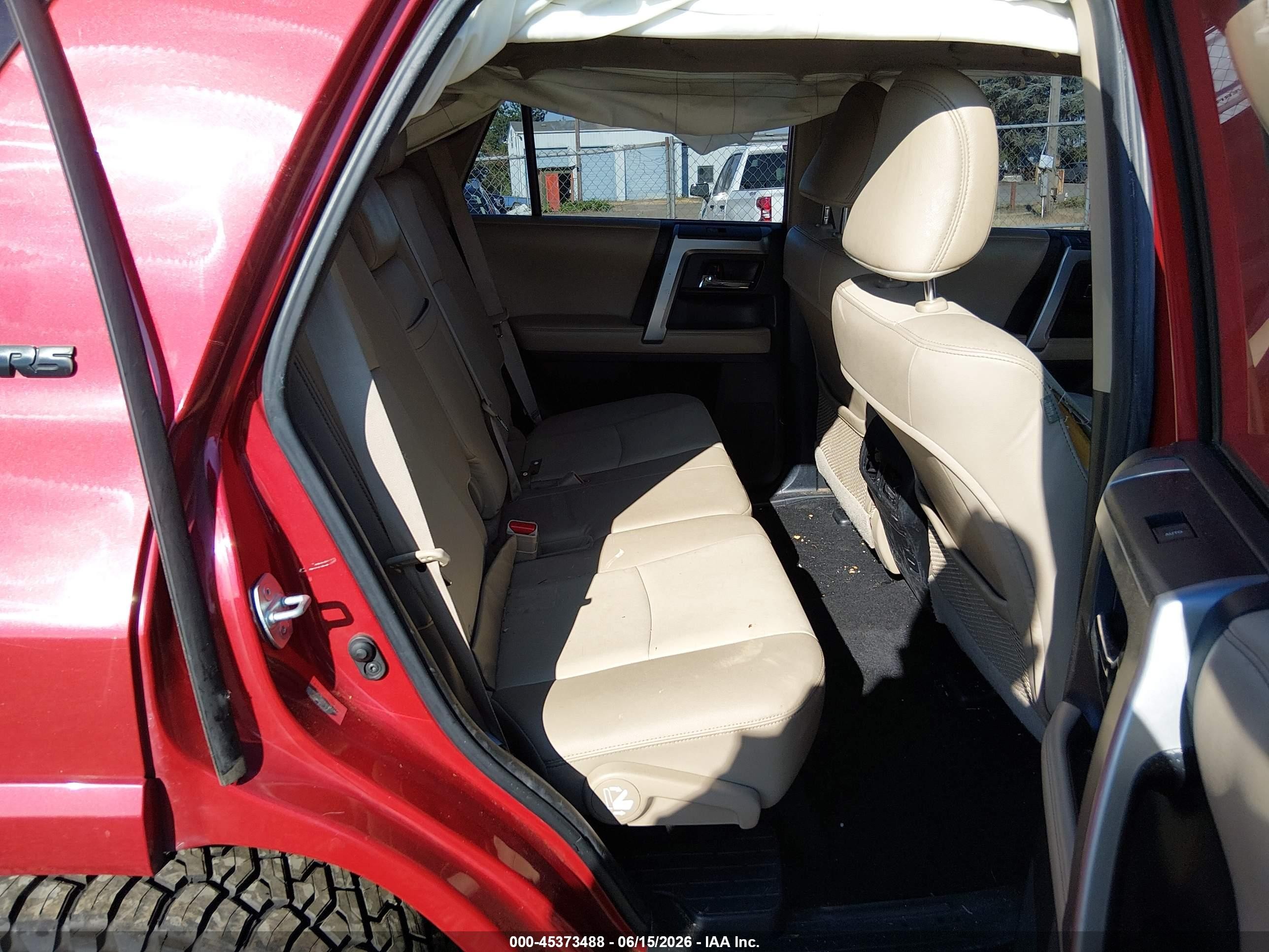 2015 Toyota 4runner Sr5 Premium Red vin: JTEBU5JR3F5212342