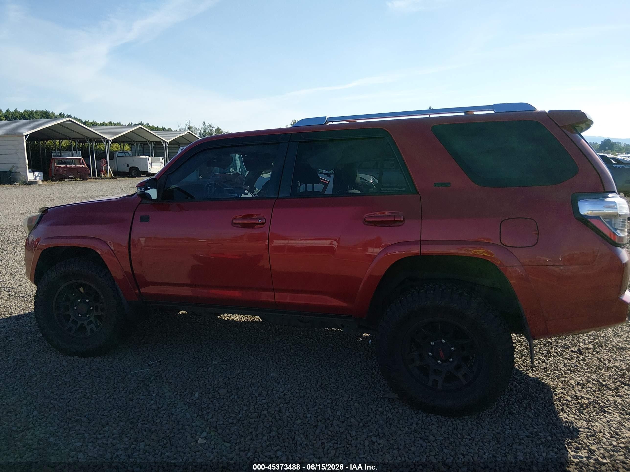 2015 Toyota 4runner Sr5 Premium Red vin: JTEBU5JR3F5212342