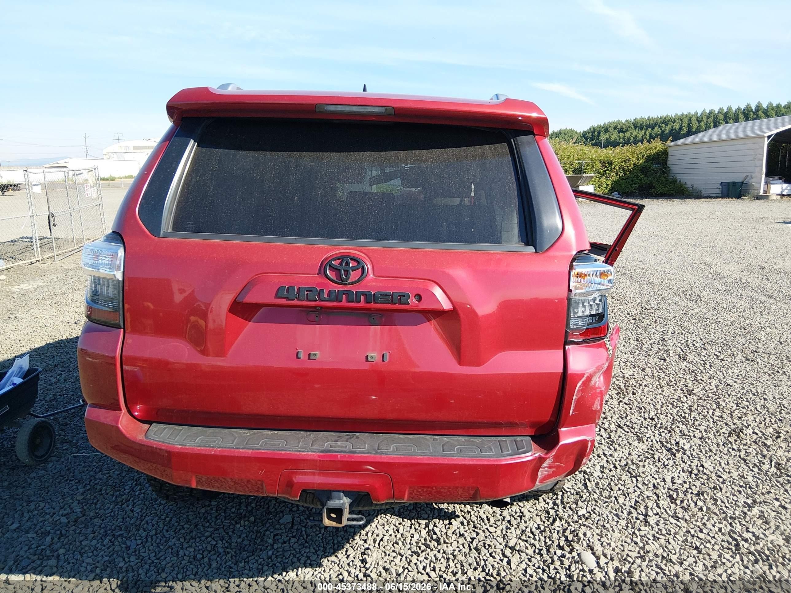 2015 Toyota 4runner Sr5 Premium Red vin: JTEBU5JR3F5212342