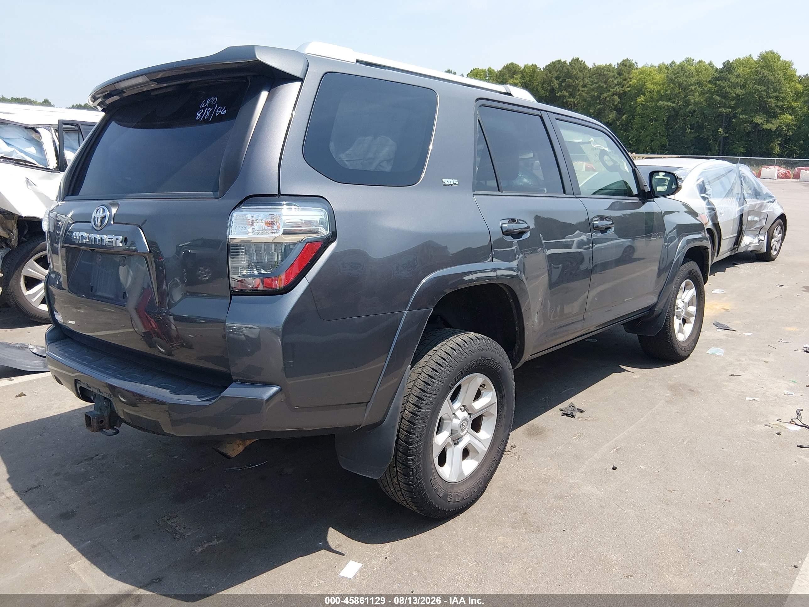 2015 Toyota 4runner Sr5 Premium Gray vin: JTEBU5JR3F5270466