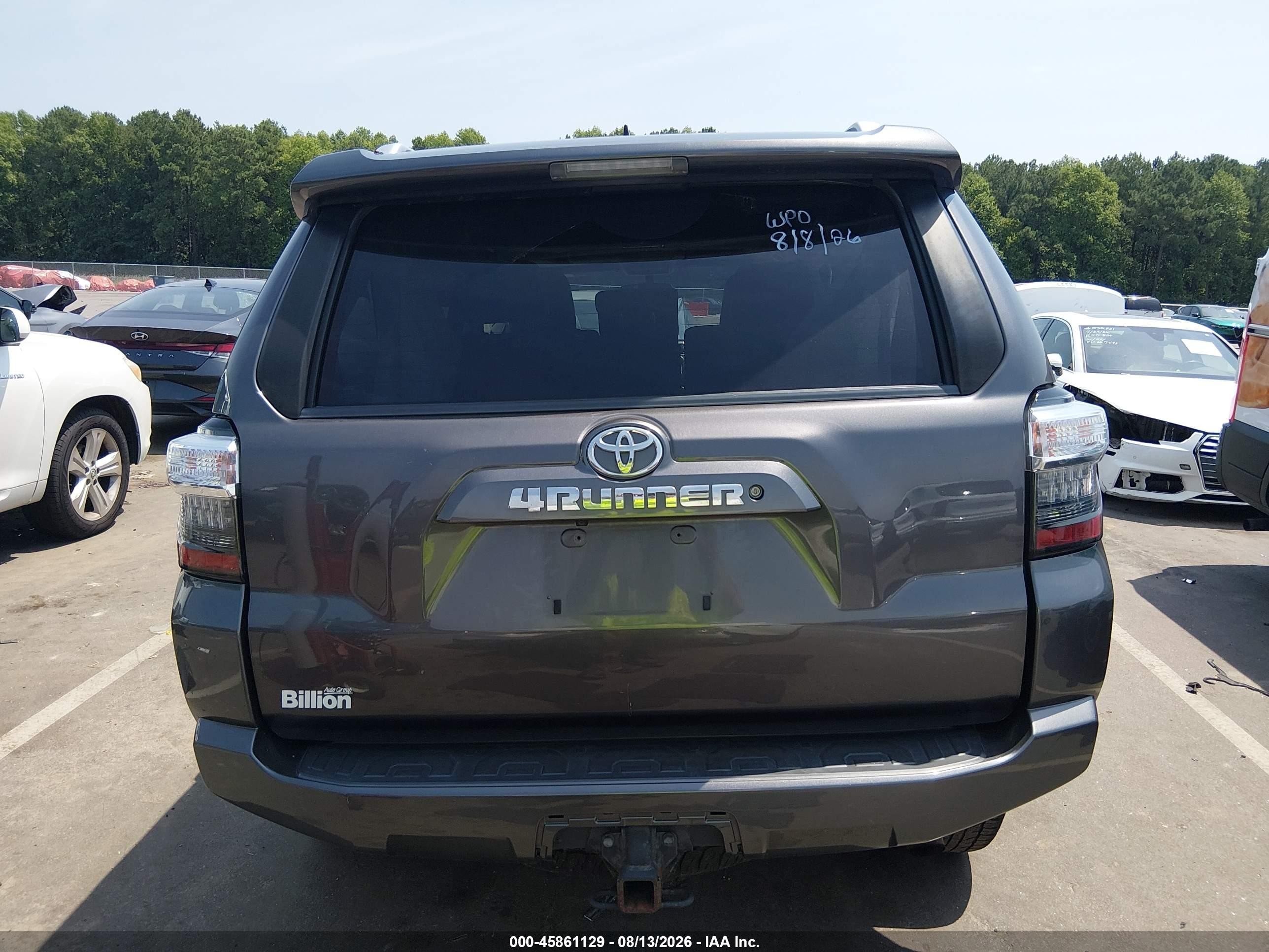 2015 Toyota 4runner Sr5 Premium Gray vin: JTEBU5JR3F5270466