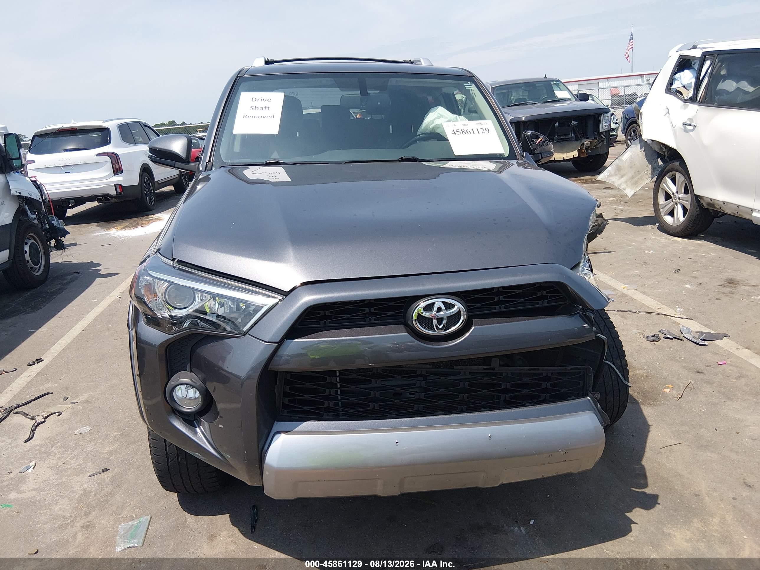 2015 Toyota 4runner Sr5 Premium Gray vin: JTEBU5JR3F5270466