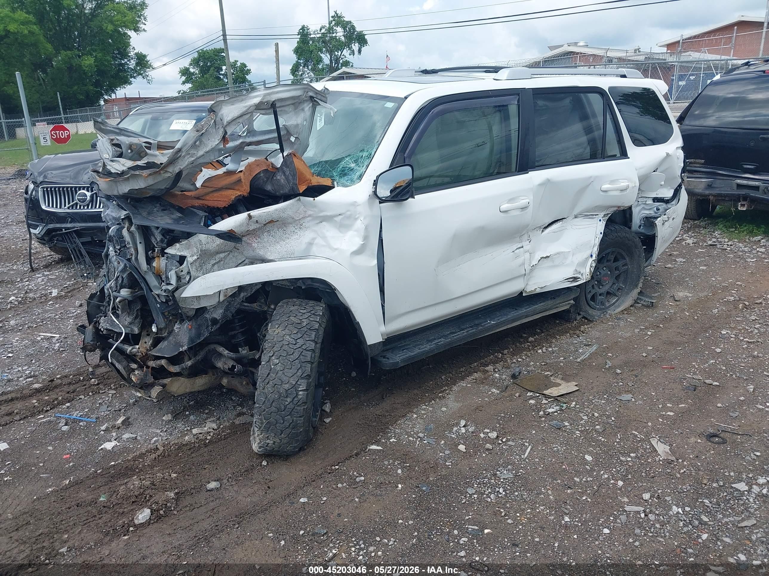 2016 Toyota 4runner Sr5 Premium White vin: JTEBU5JR3G5309137