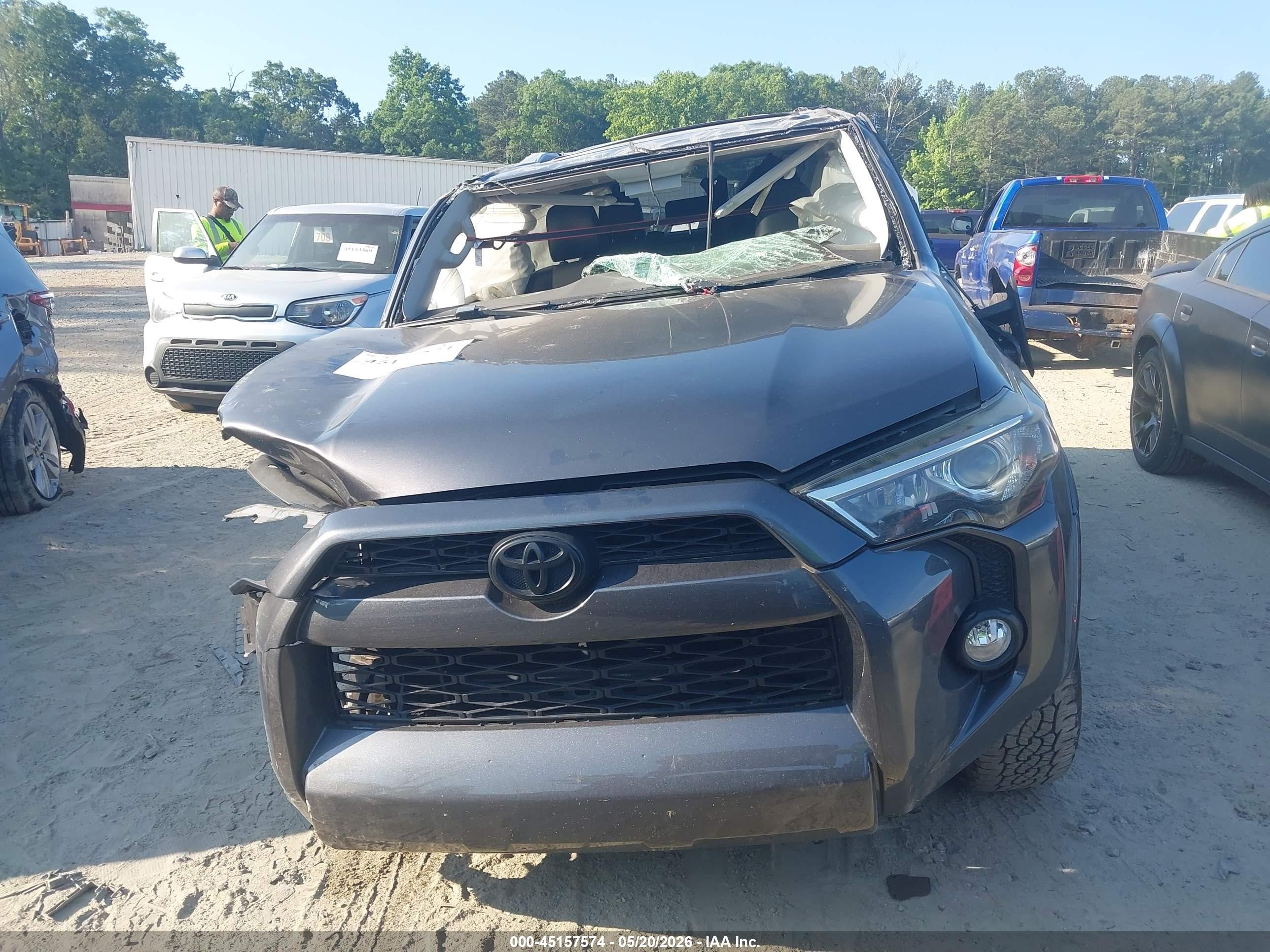 2017 Toyota 4runner   Серый vin: JTEBU5JR3H5437069