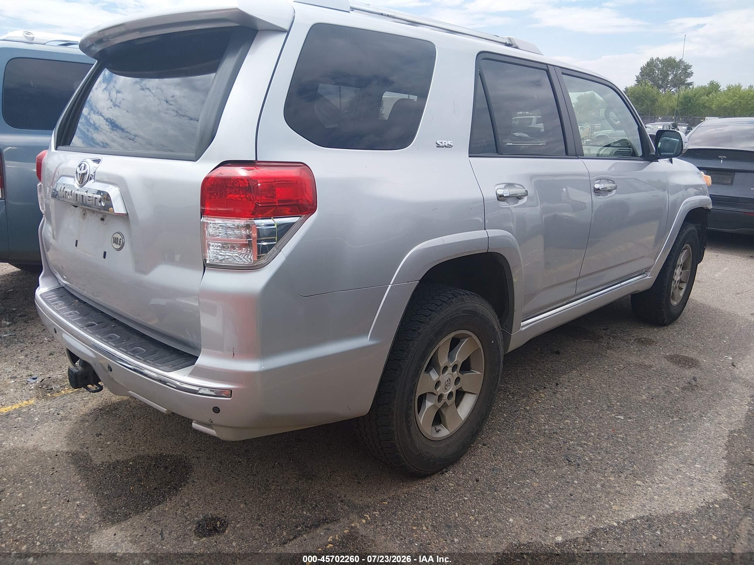 2010 Toyota 4runner Sr5 V6 Silver vin: JTEBU5JR4A5016449