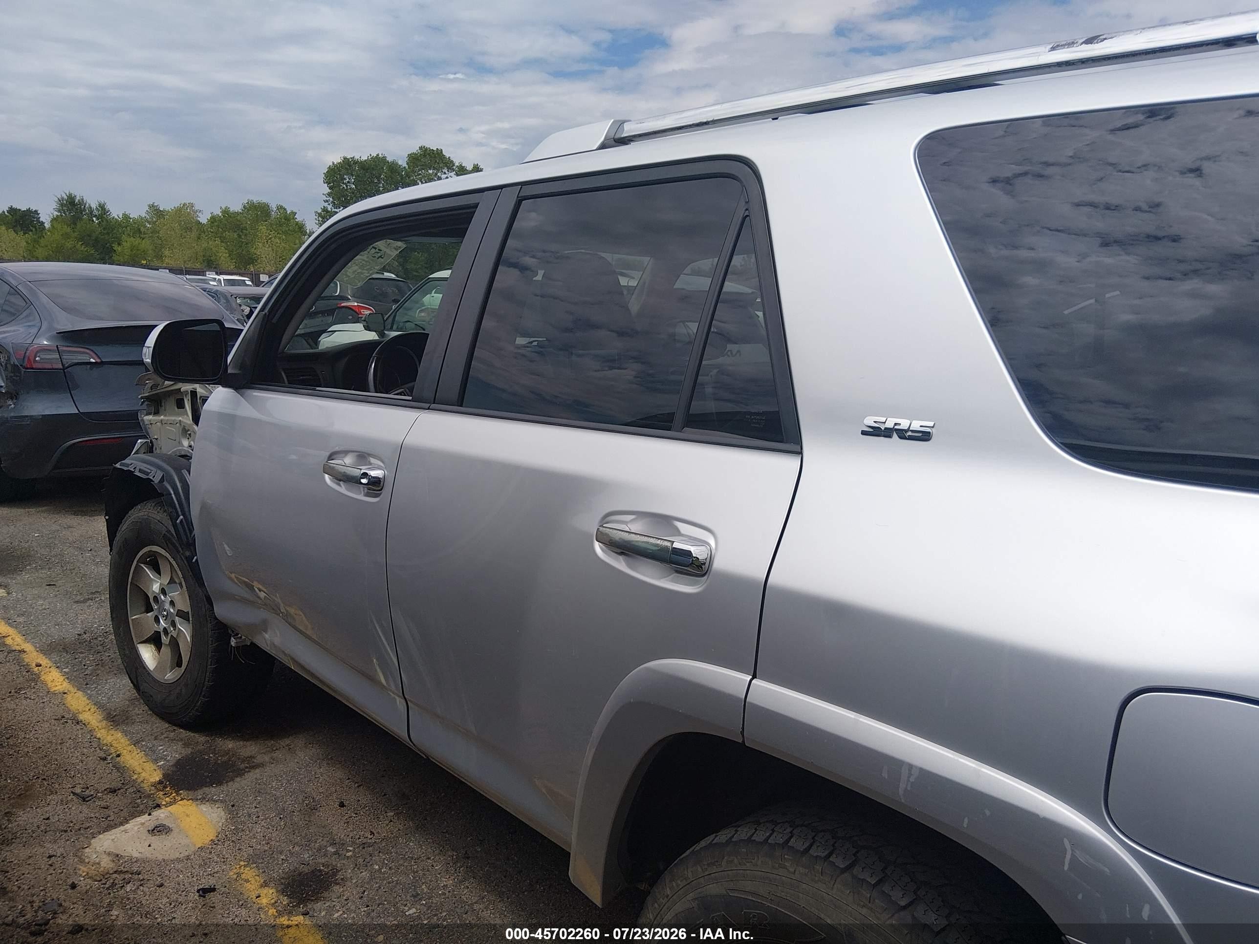 2010 Toyota 4runner Sr5 V6 Silver vin: JTEBU5JR4A5016449