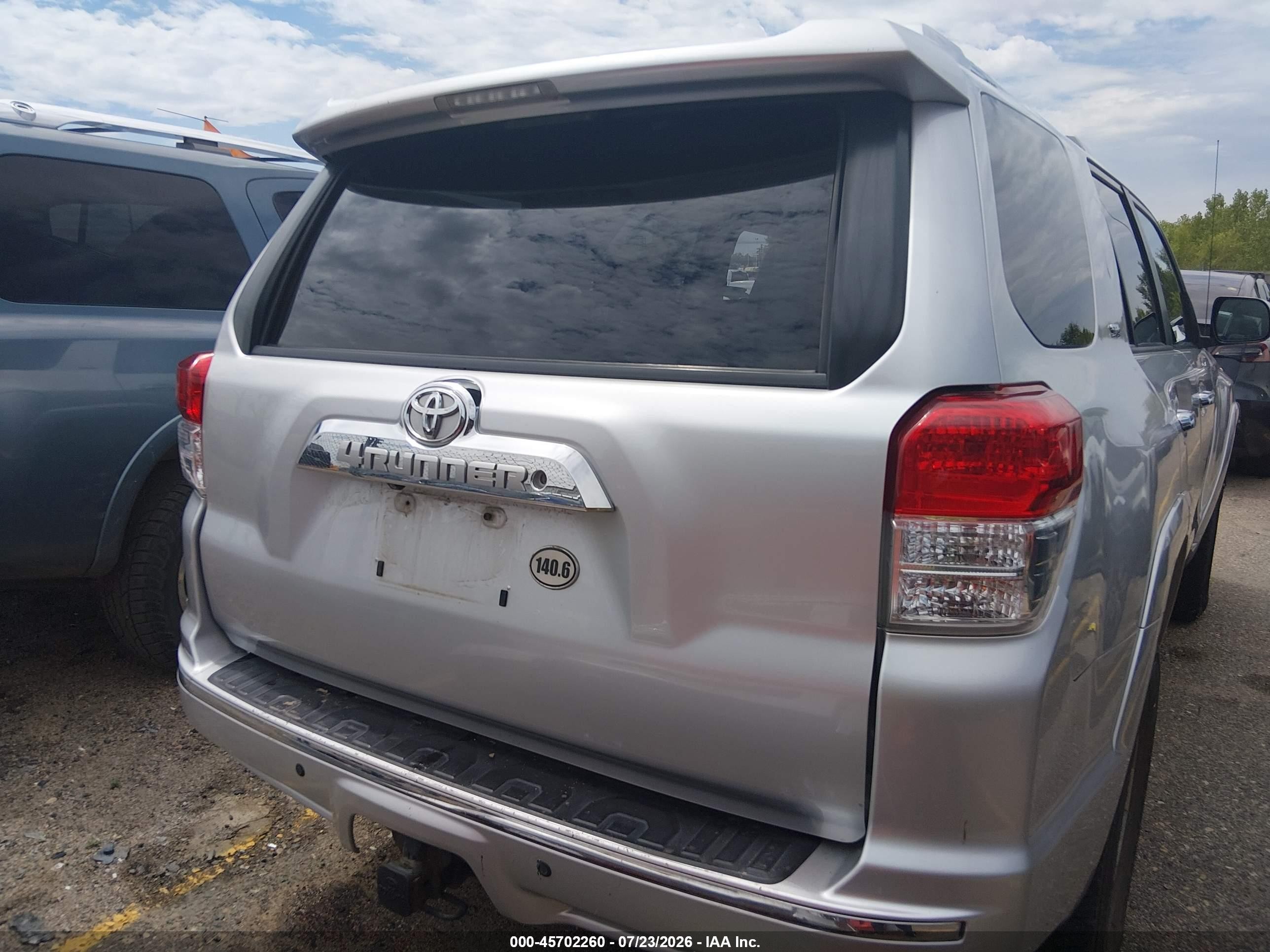 2010 Toyota 4runner Sr5 V6 Silver vin: JTEBU5JR4A5016449