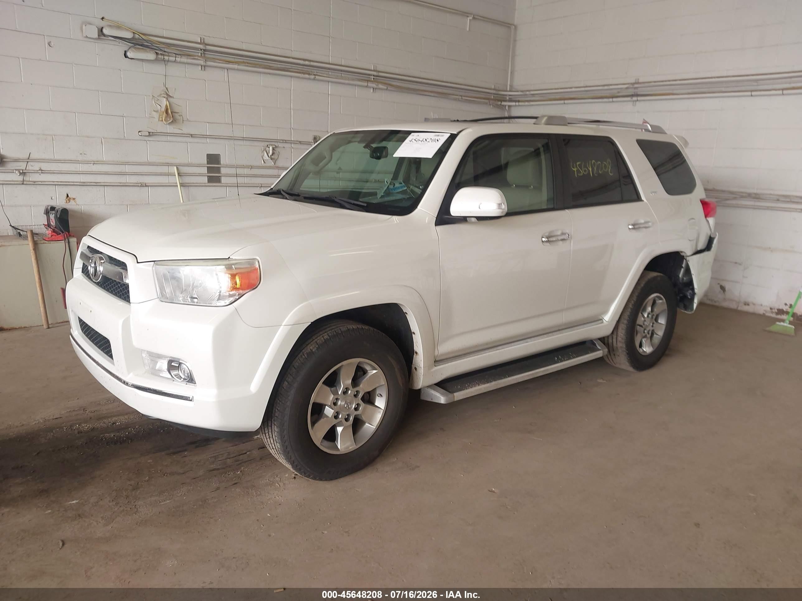2010 Toyota 4runner Sr5 V6 White vin: JTEBU5JR4A5027404