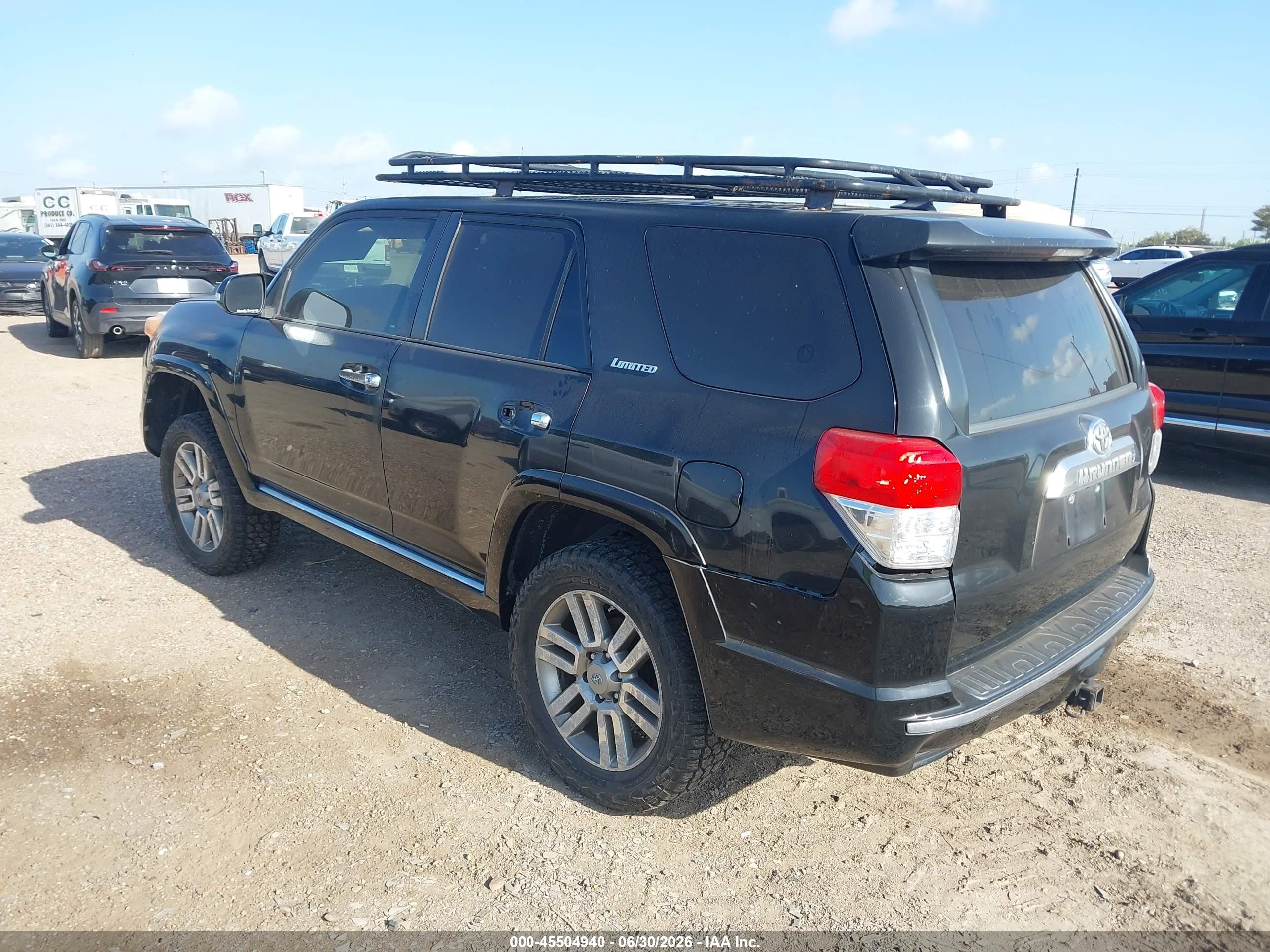 2011 Toyota 4runner Limited V6 Black vin: JTEBU5JR4B5036976