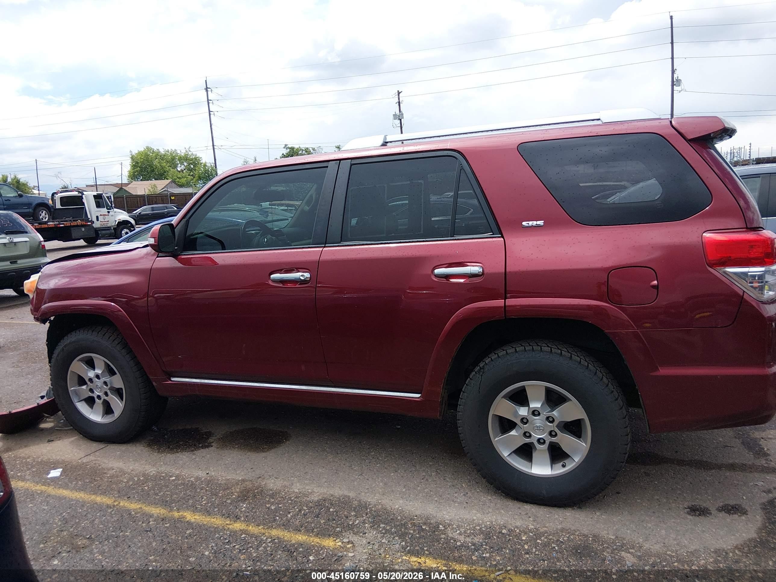 2011 Toyota 4runner Sr5 V6 Red vin: JTEBU5JR4B5051543