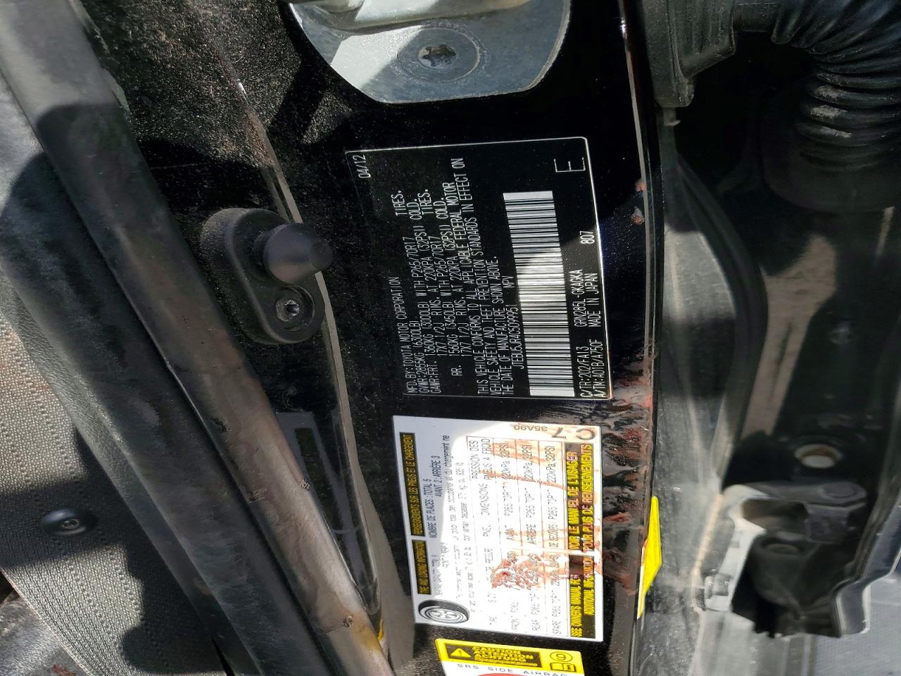 2012 Toyota 4runner Trail Black vin: JTEBU5JR4C5099951