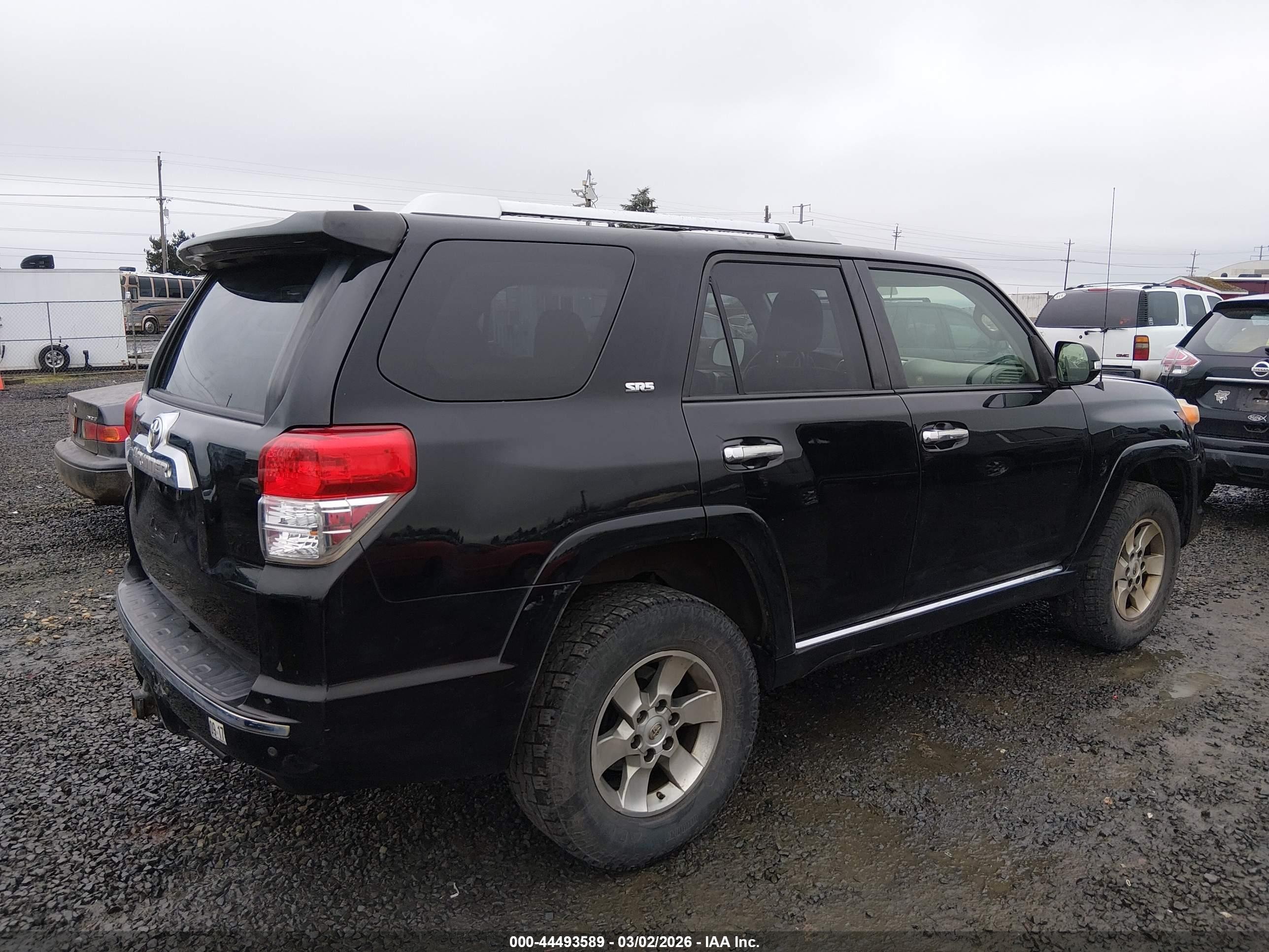 2013 Toyota 4runner Sr5 Black vin: JTEBU5JR4D5133419