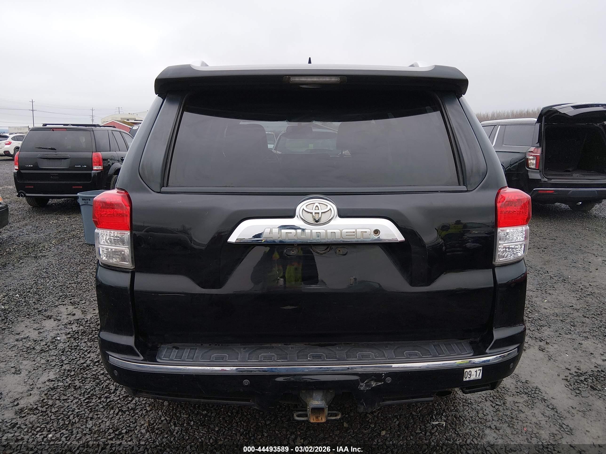 2013 Toyota 4runner Sr5 Black vin: JTEBU5JR4D5133419