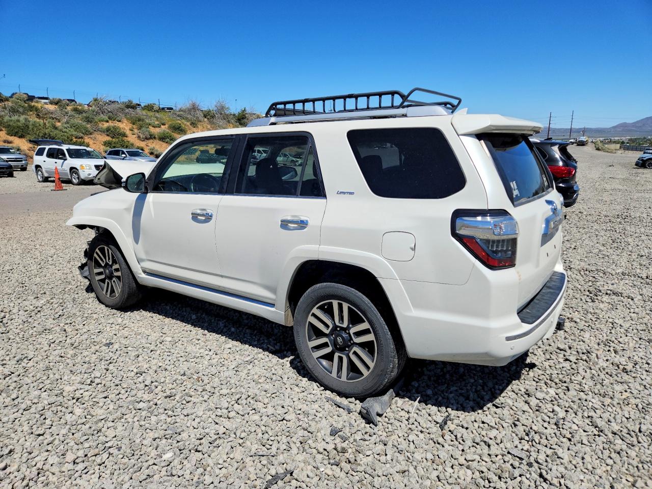 2014 Toyota 4runner Limited White vin: JTEBU5JR4E5154675