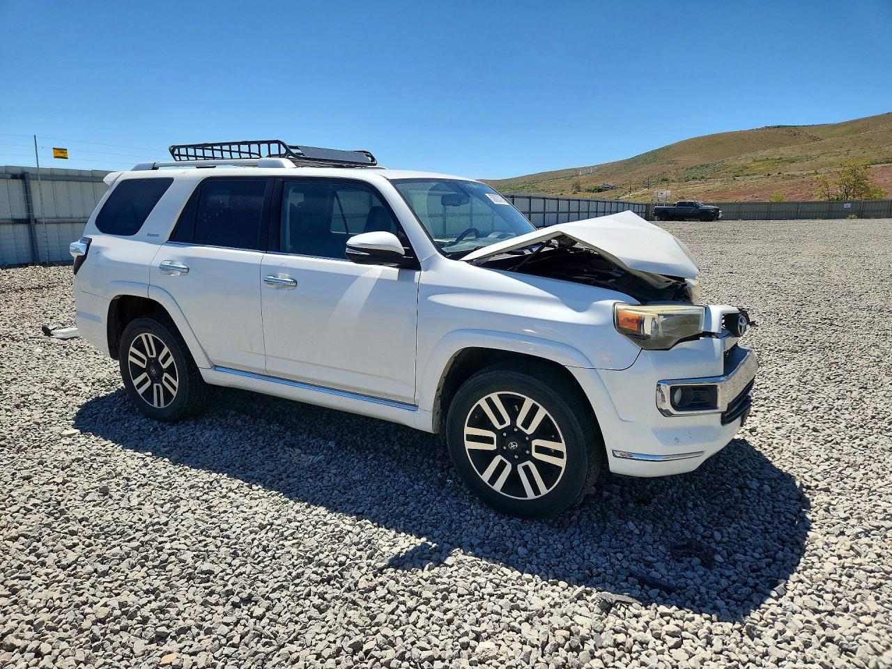 2014 Toyota 4runner Limited White vin: JTEBU5JR4E5154675