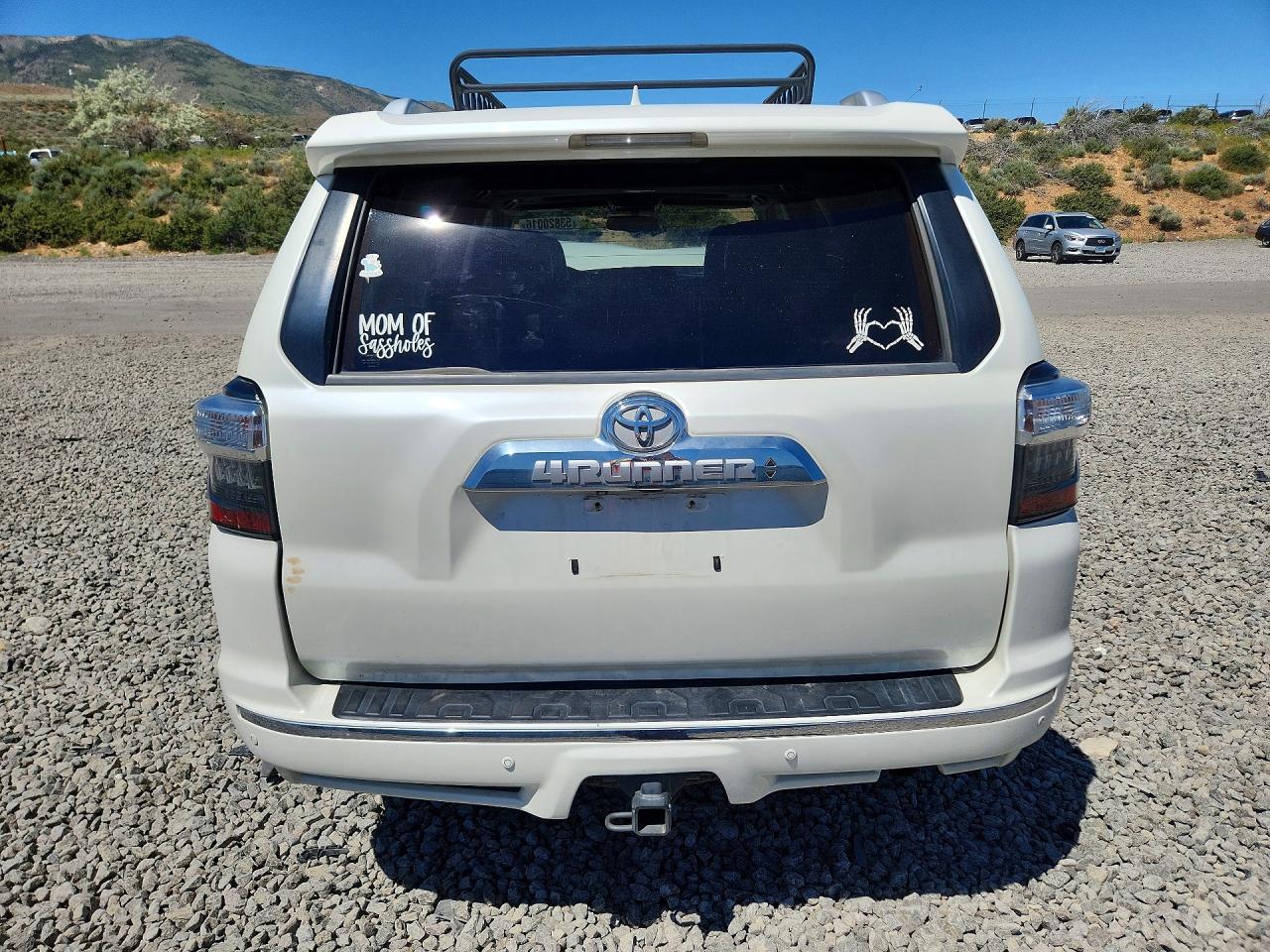 2014 Toyota 4runner Limited White vin: JTEBU5JR4E5154675