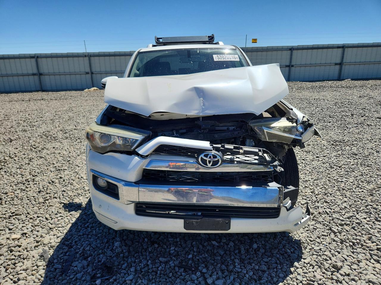2014 Toyota 4runner Limited White vin: JTEBU5JR4E5154675