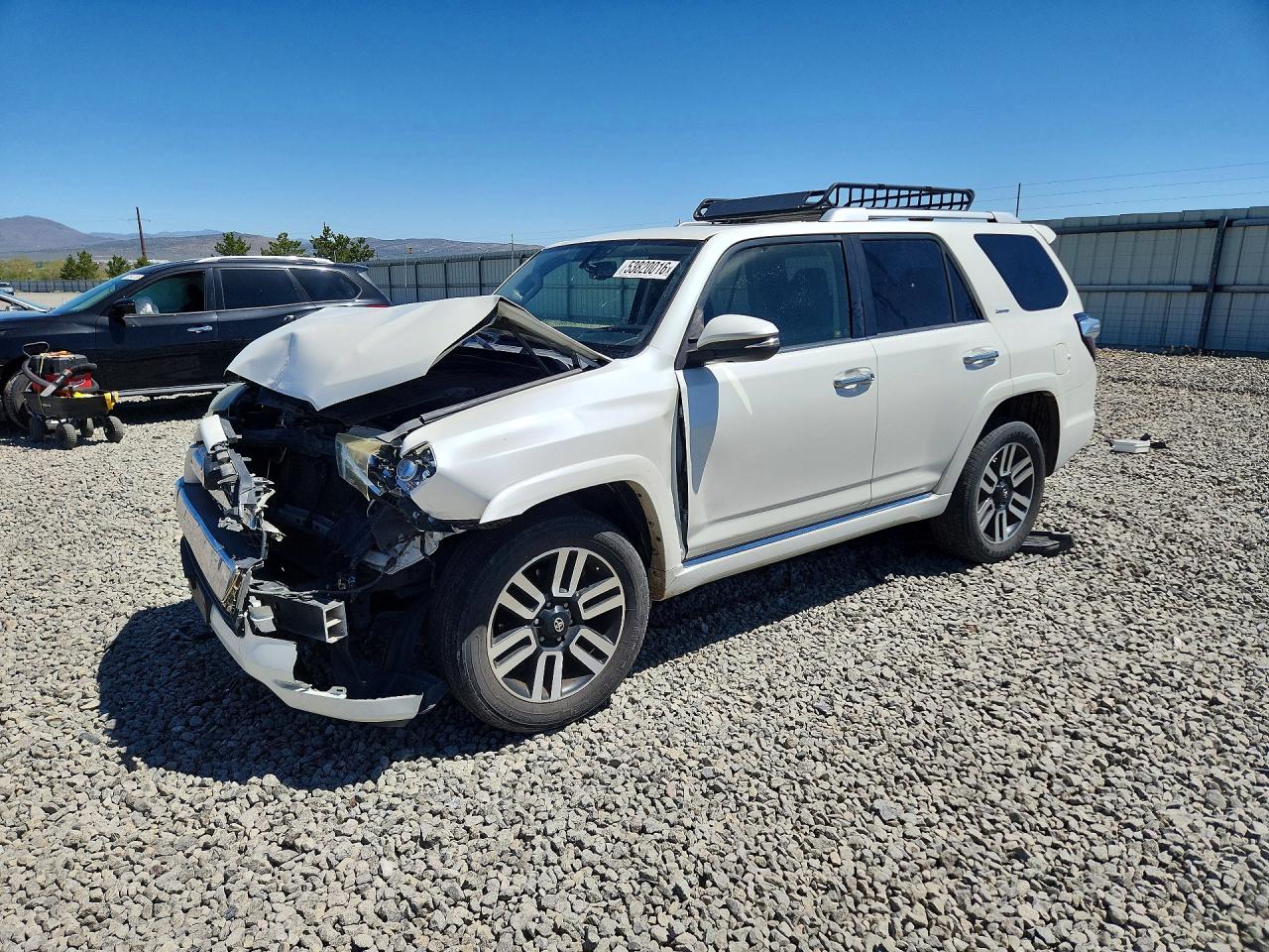 2014 Toyota 4runner Limited White vin: JTEBU5JR4E5154675