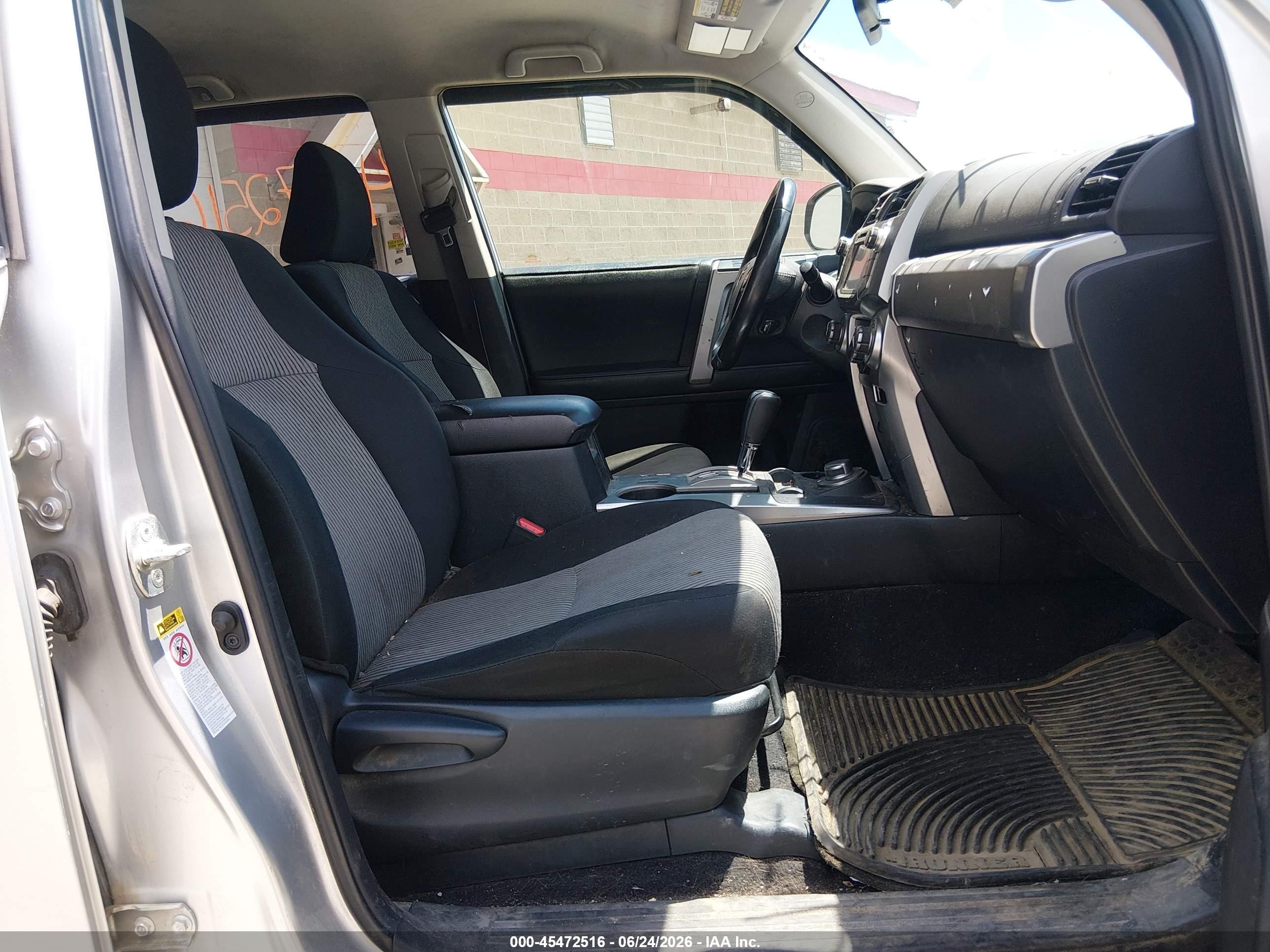 2014 Toyota 4runner Sr5 Gray vin: JTEBU5JR4E5159844