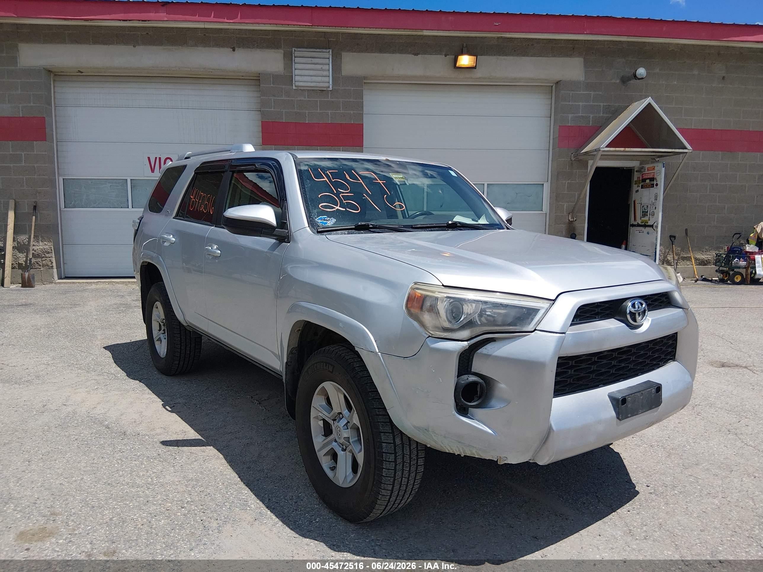 2014 Toyota 4runner Sr5 Gray vin: JTEBU5JR4E5159844