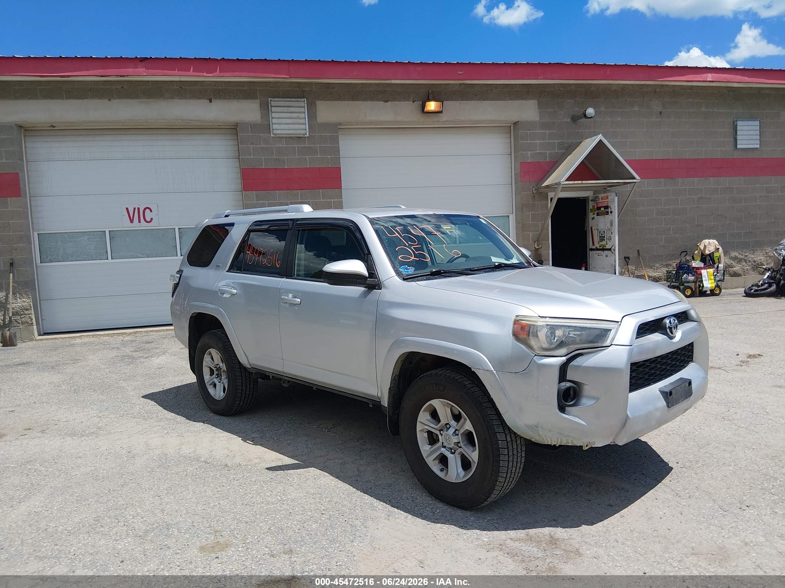 2014 Toyota 4runner Sr5 Gray vin: JTEBU5JR4E5159844
