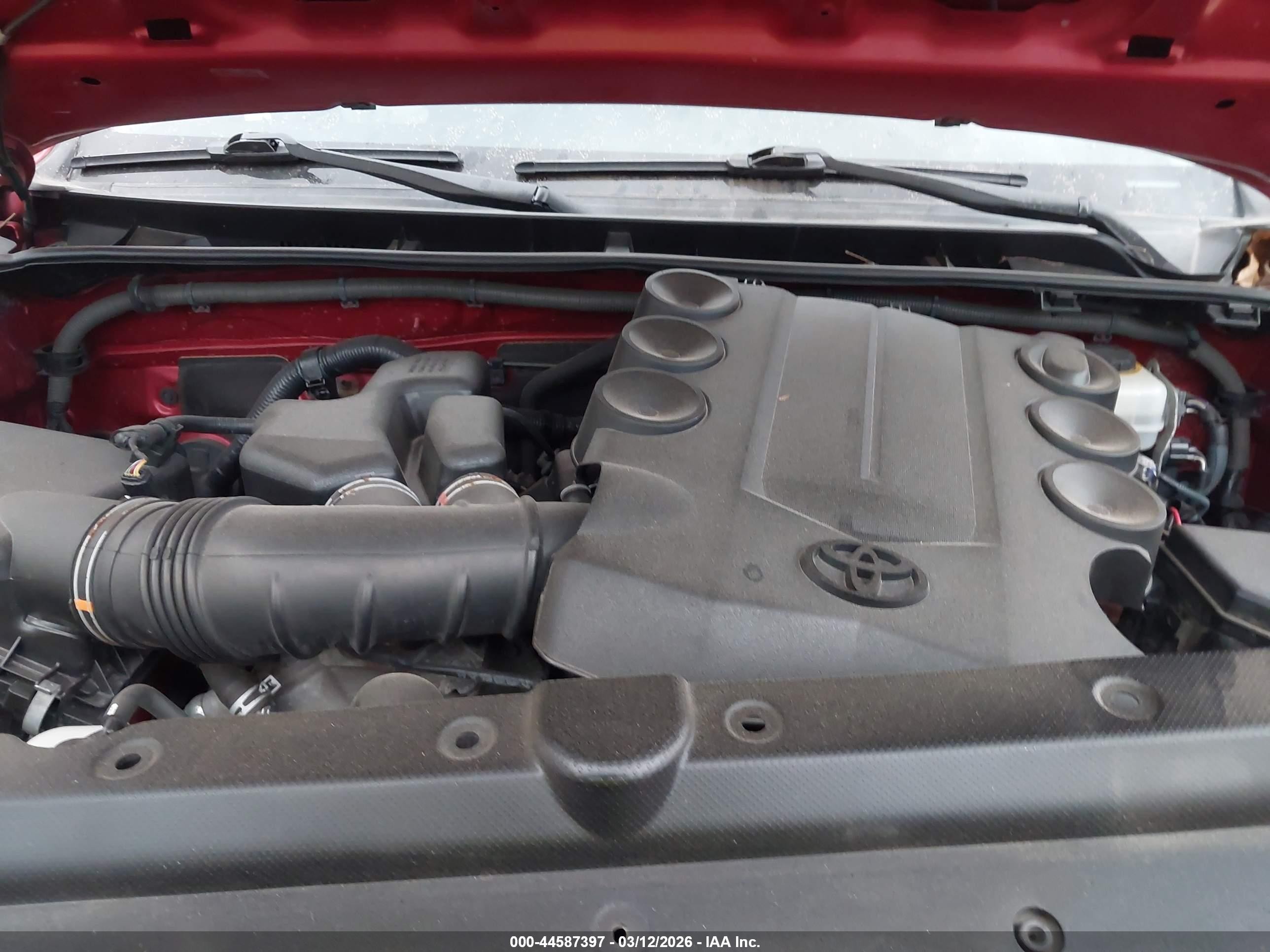 2014 Toyota 4runner Sr5 Premium Red vin: JTEBU5JR4E5168236