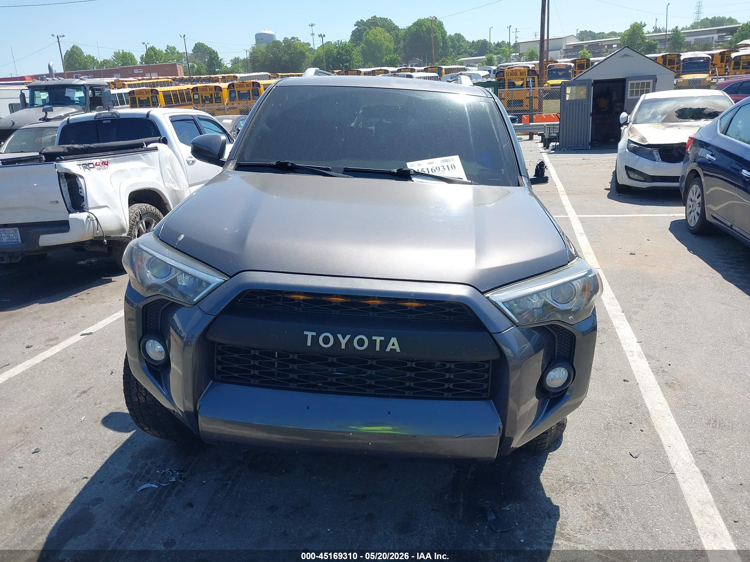 2015 Toyota 4runner Sr5 Gray vin: JTEBU5JR4F5218537