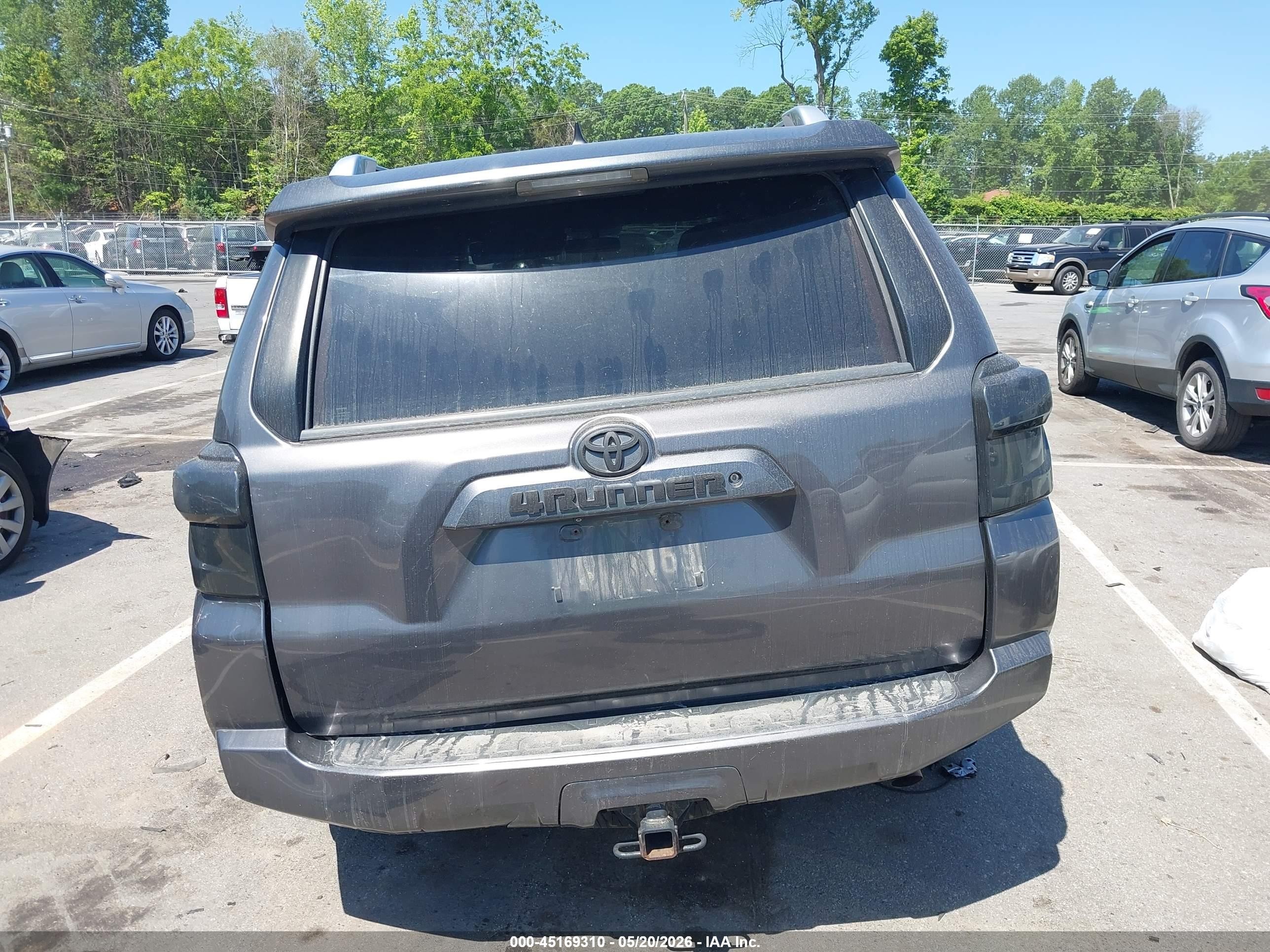 2015 Toyota 4runner Sr5 Gray vin: JTEBU5JR4F5218537