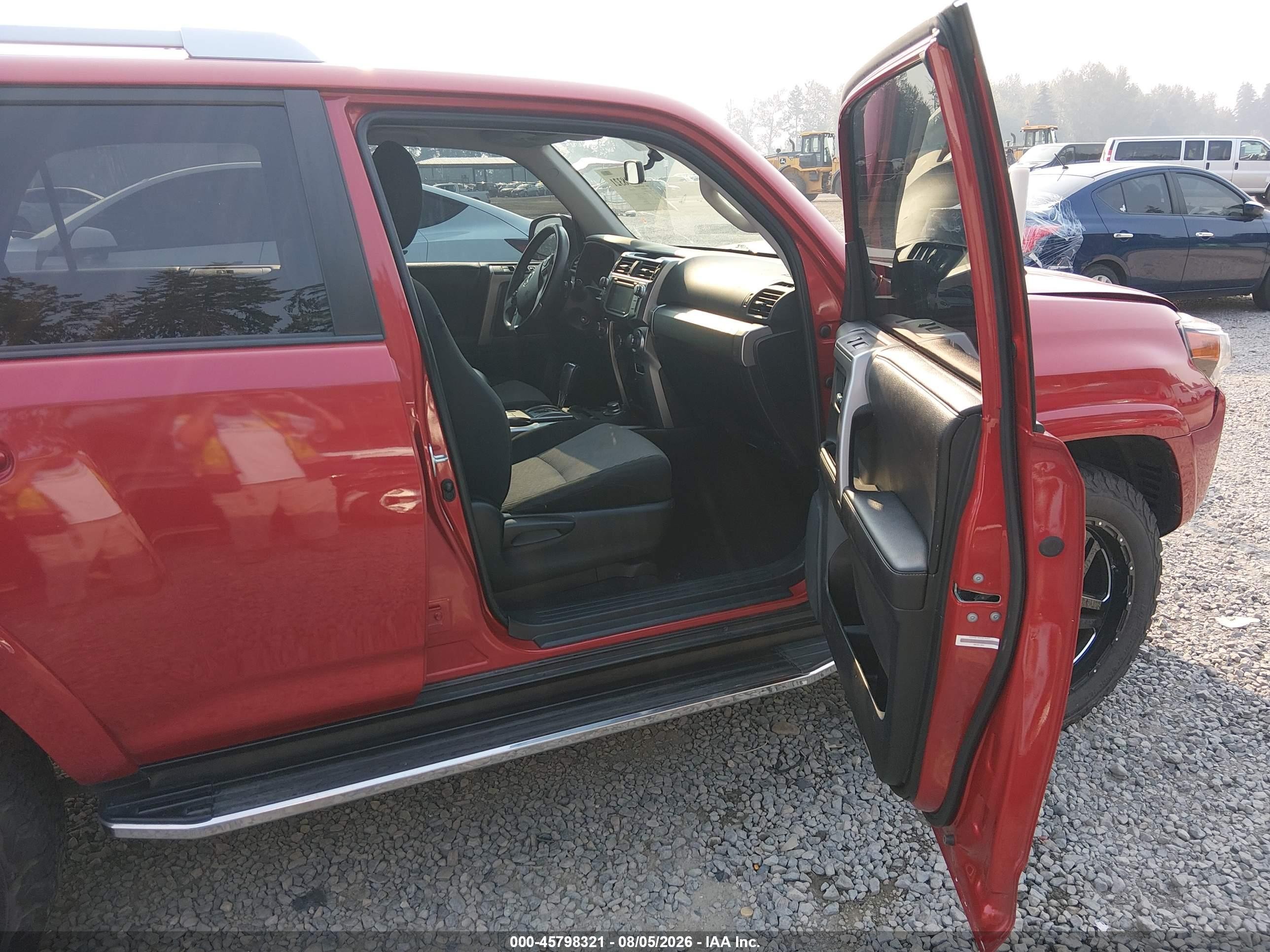 2015 Toyota 4runner Sr5 Красный vin: JTEBU5JR4F5228937