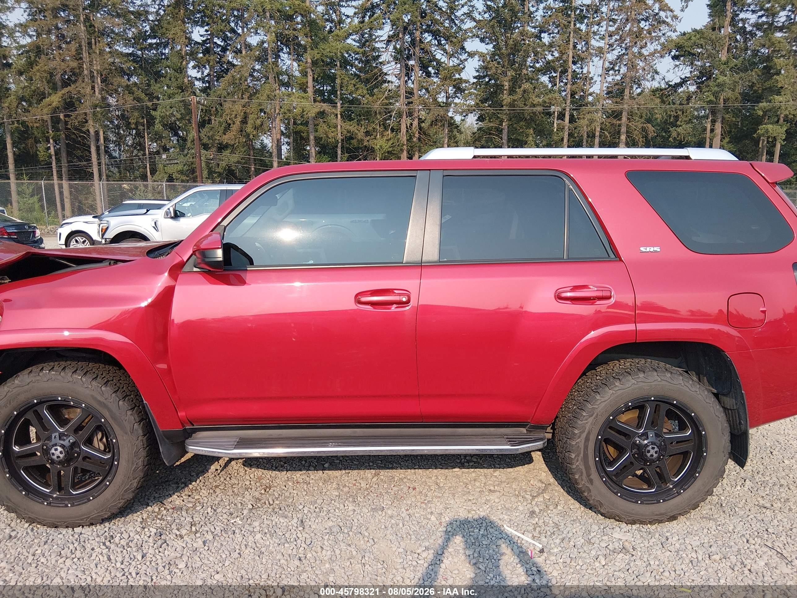 2015 Toyota 4runner Sr5 Красный vin: JTEBU5JR4F5228937