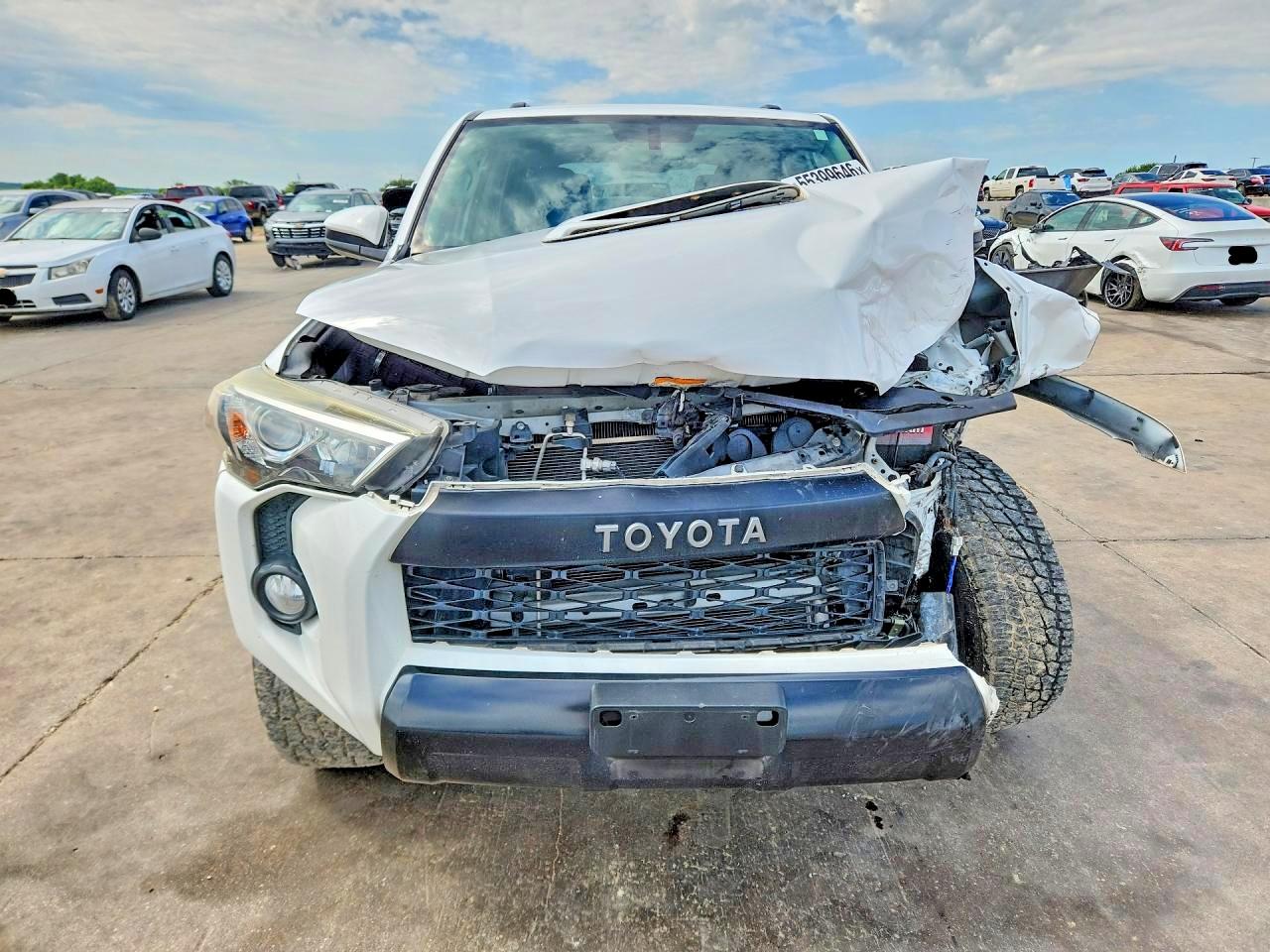 2015 Toyota 4runner White vin: JTEBU5JR4F5232762