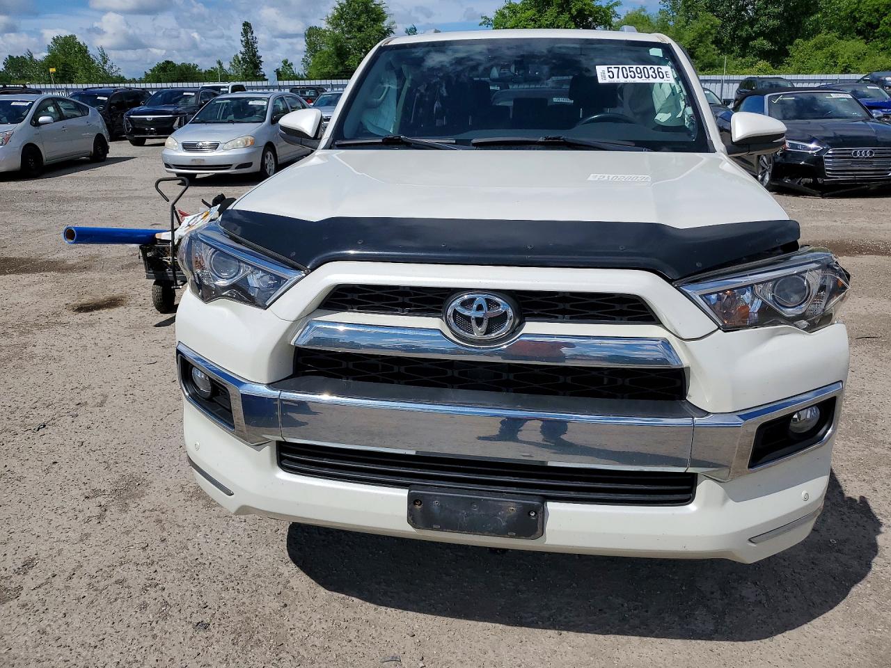 2015 Toyota 4runner Sr5 White vin: JTEBU5JR4F5246323