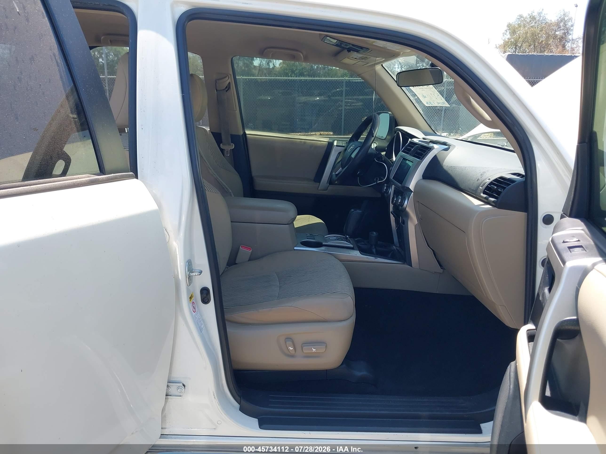2010 Toyota 4runner Sr5 V6 White vin: JTEBU5JR5A5013236