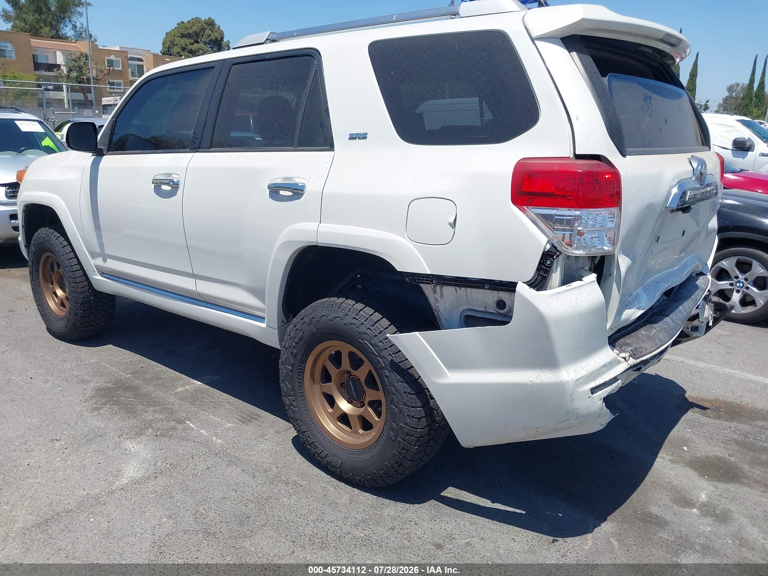 2010 Toyota 4runner Sr5 V6 White vin: JTEBU5JR5A5013236