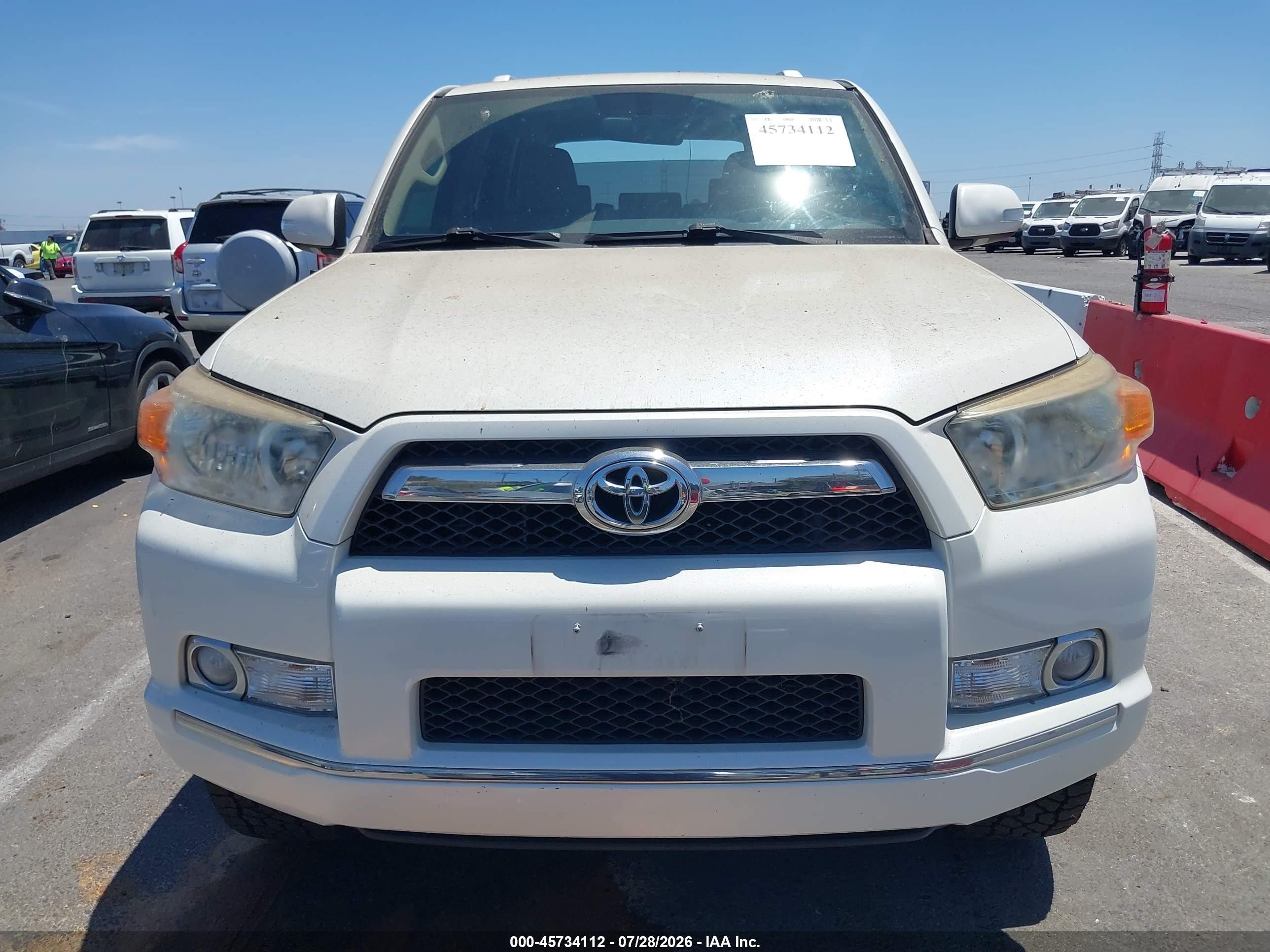2010 Toyota 4runner Sr5 V6 White vin: JTEBU5JR5A5013236