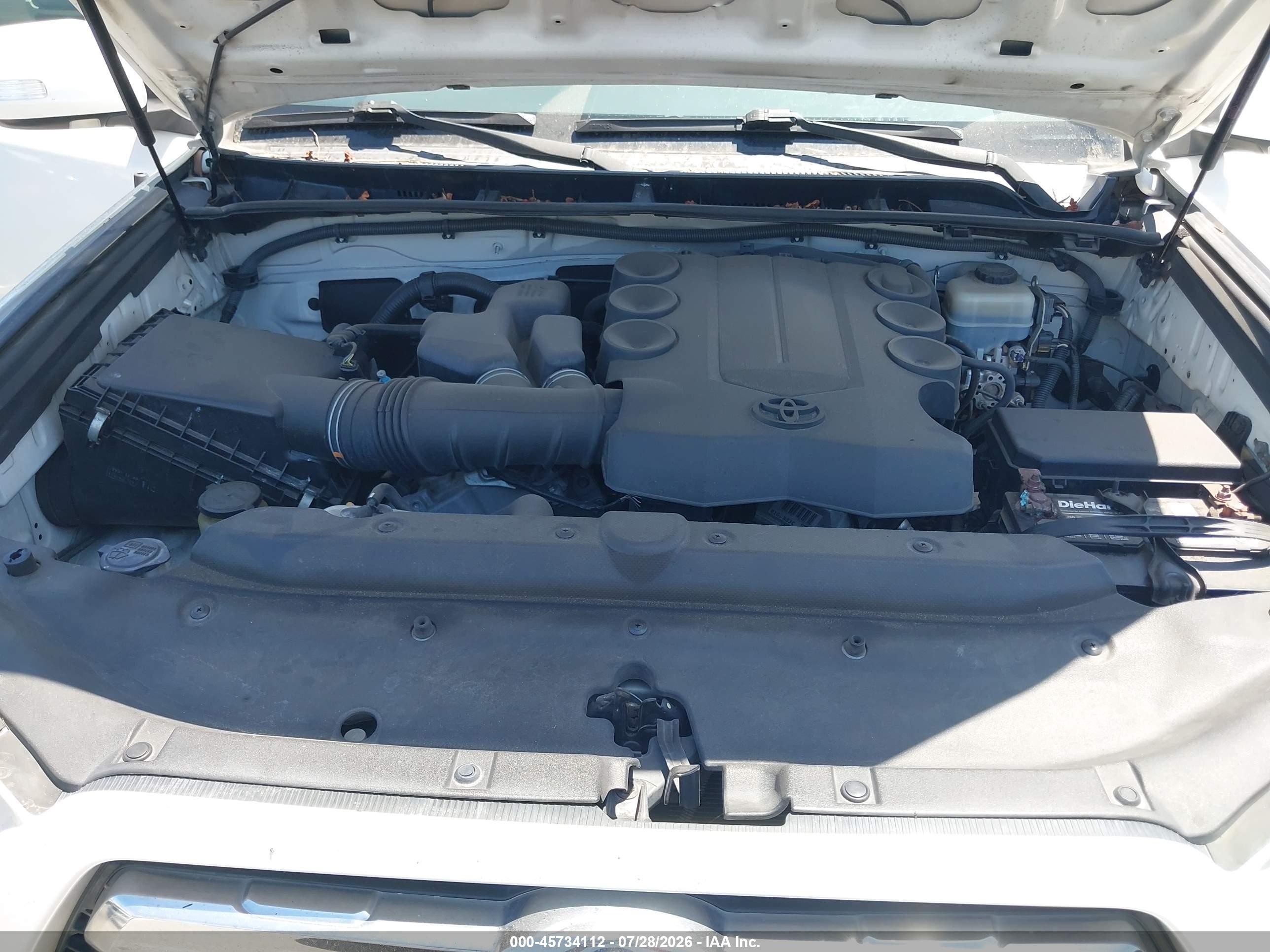 2010 Toyota 4runner Sr5 V6 White vin: JTEBU5JR5A5013236