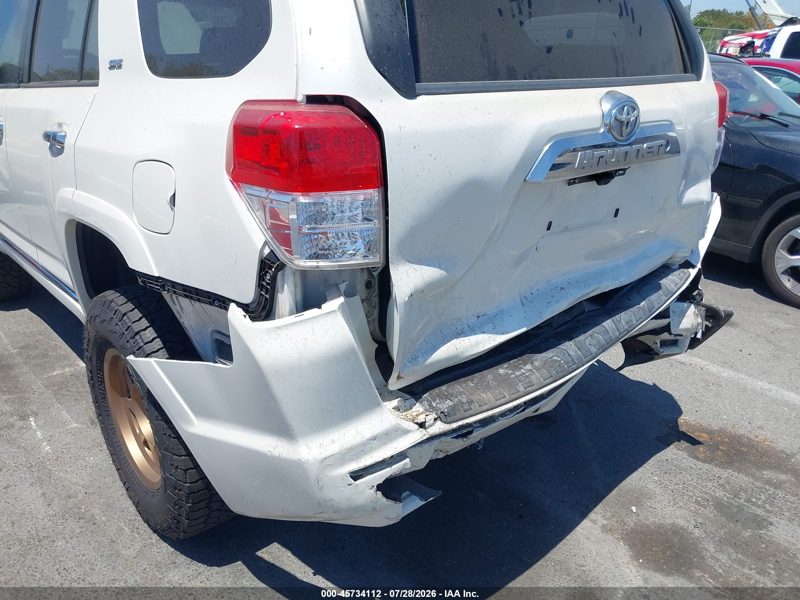 2010 Toyota 4runner Sr5 V6 White vin: JTEBU5JR5A5013236