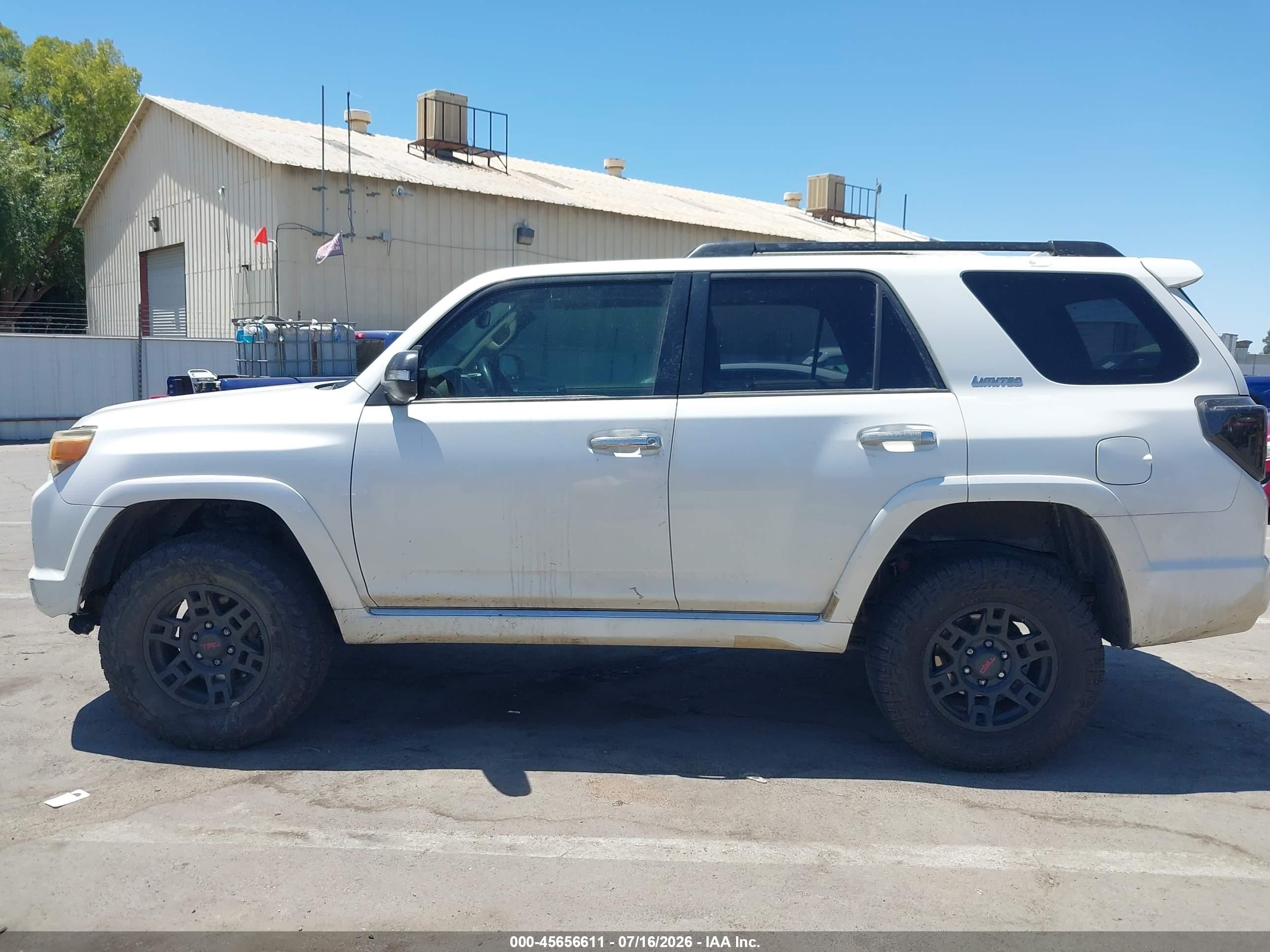 2010 Toyota 4runner Limited V6 White vin: JTEBU5JR5A5026973