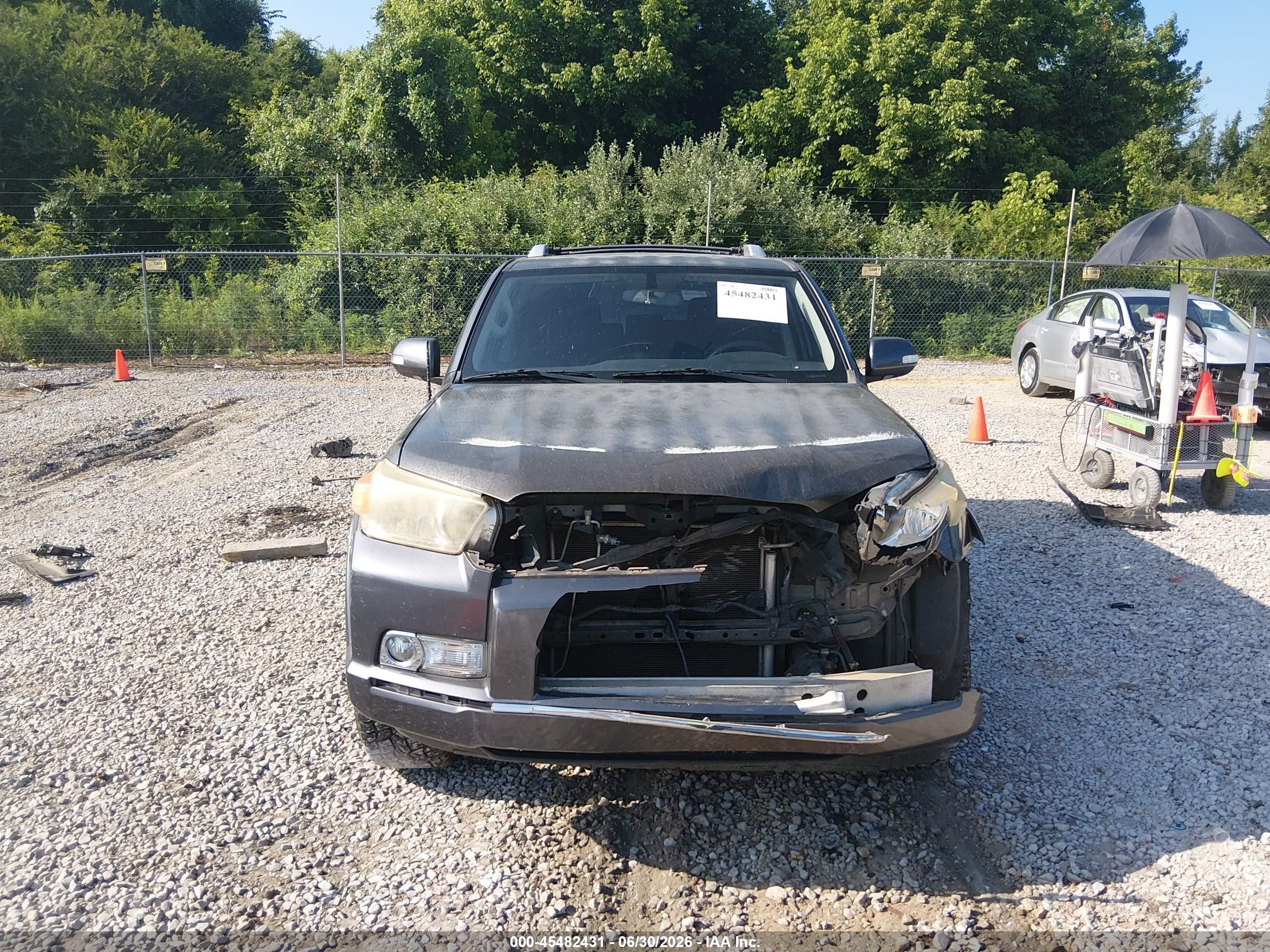 2010 Toyota 4runner Sr5 V6 Gray vin: JTEBU5JR5A5029355