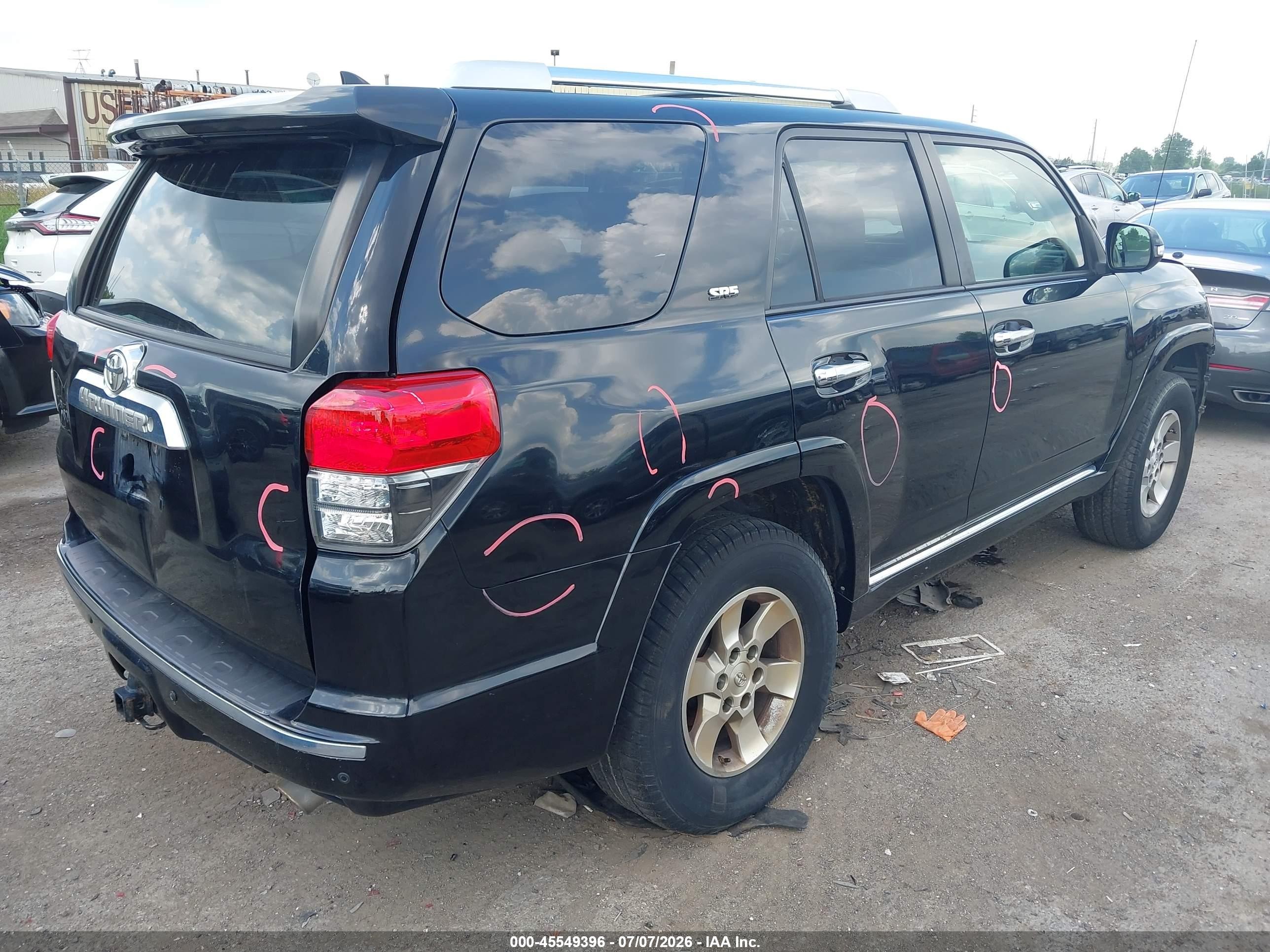 2011 Toyota 4runner Sr5 V6 Black vin: JTEBU5JR5B5075396