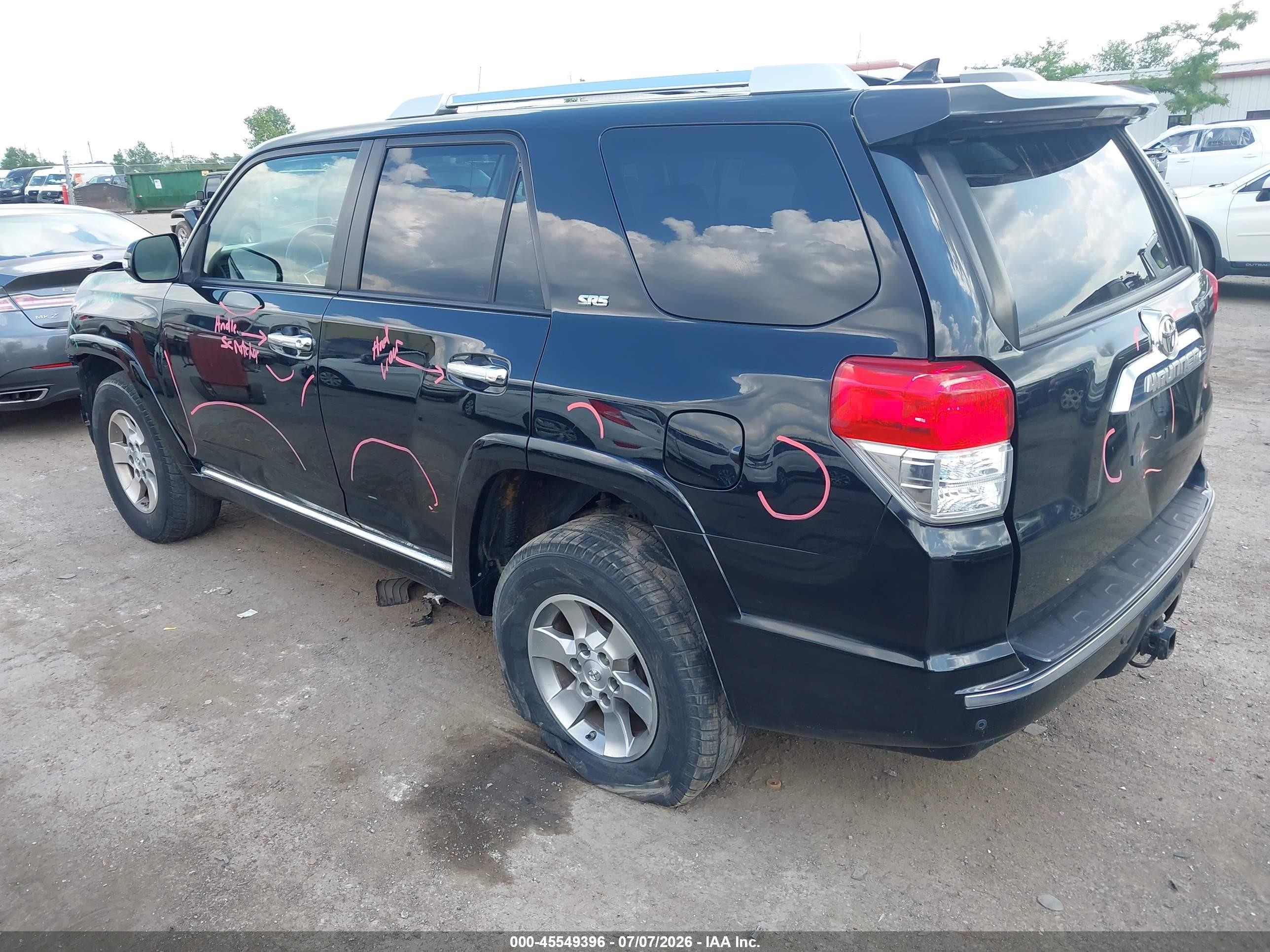 2011 Toyota 4runner Sr5 V6 Black vin: JTEBU5JR5B5075396