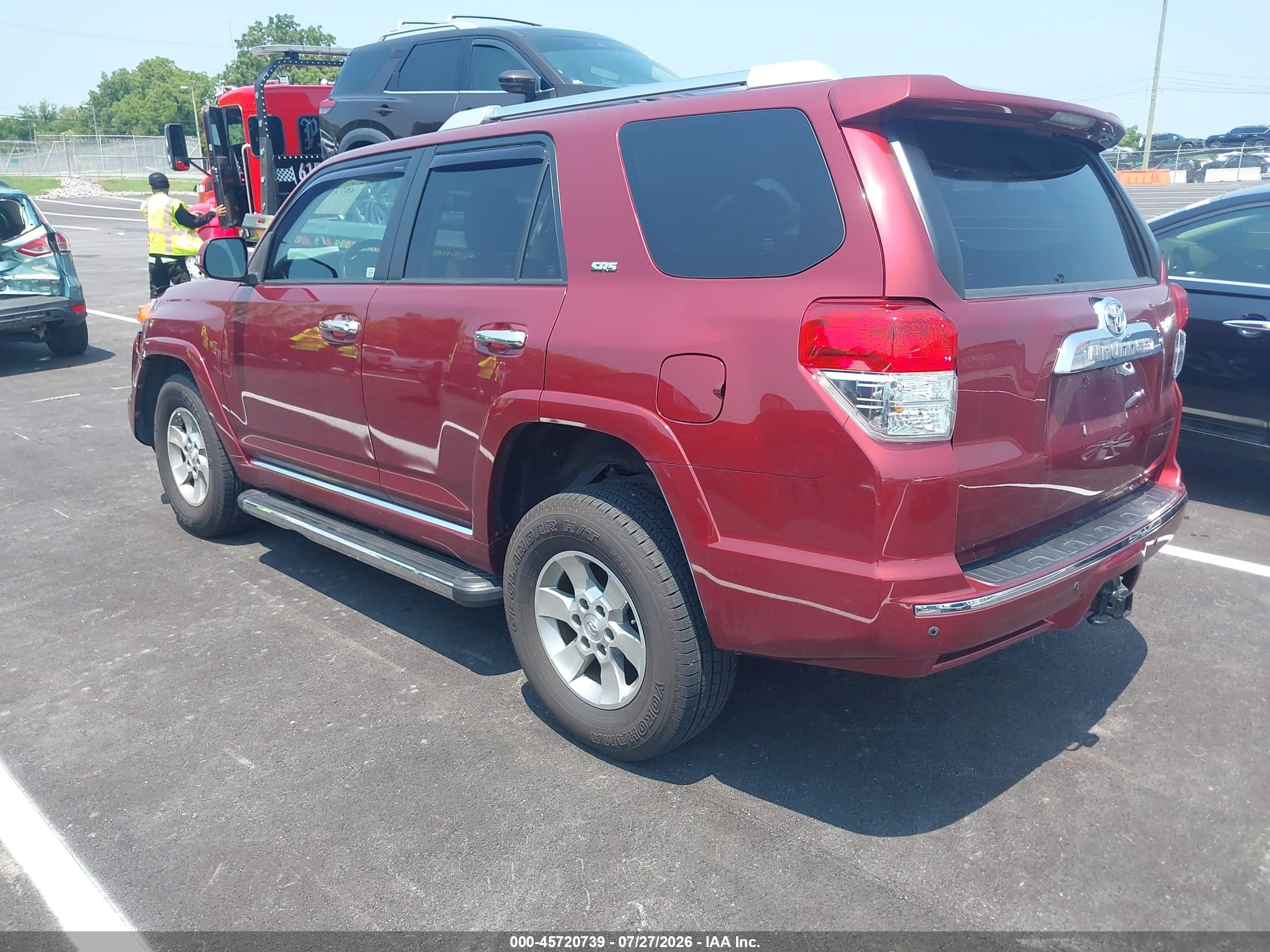 2012 Toyota 4runner Sr5 Maroon vin: JTEBU5JR5C5079983